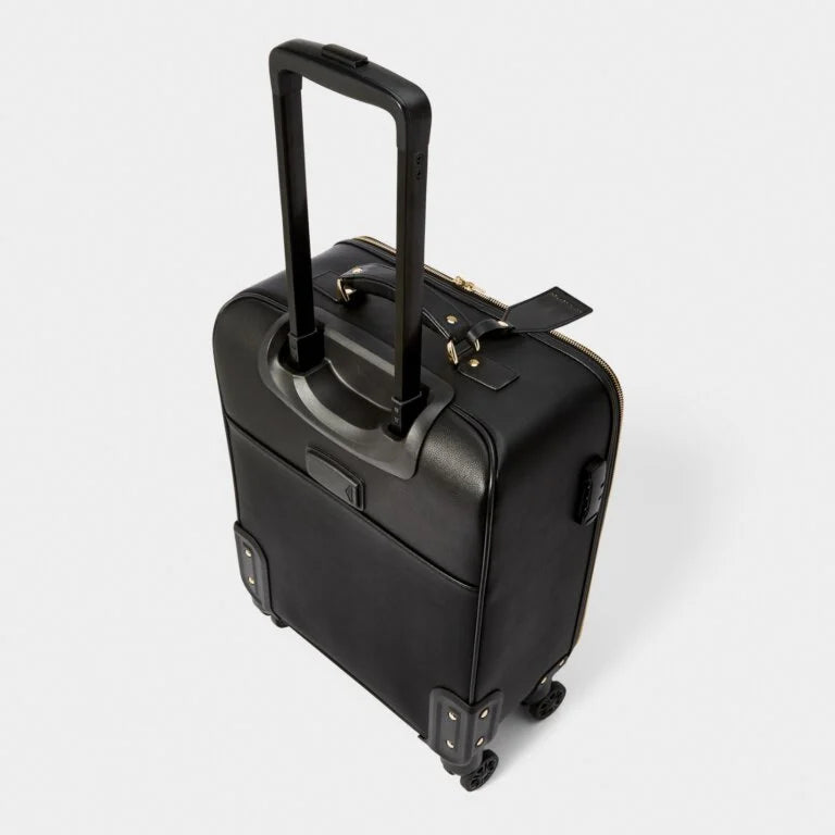 Katie Loxton Oxford Cabin Suitcase - Black | Lightweight Carry-On Luggage for Travel, Business Trips & Weekend Getaways