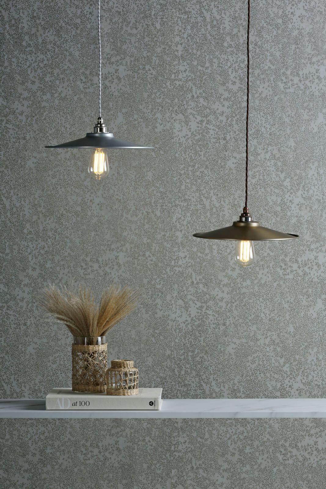 Buxton Single Pendant Light Fixture - Antique Brass/Brushed Chrome/Bespoke Finish Options for Dining Room, Bedroom & Foyer Lighting