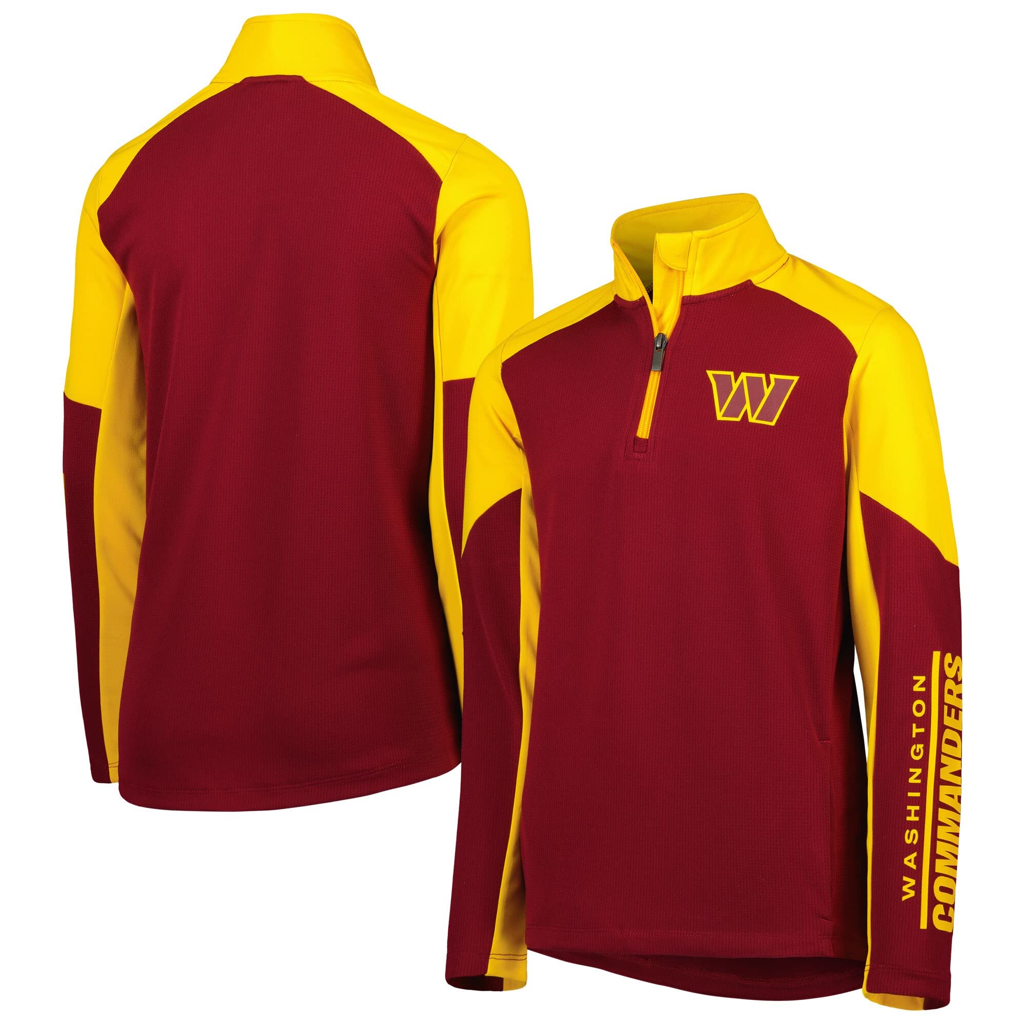 Outerstuff Youth NFL Audible Quarter-Zip Jacket - Lightweight Football Pullover for Kids - Perfect for Game Day, School & Outdoor Activities