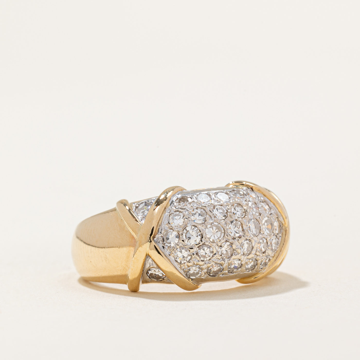 1.00ctw Pave Set Diamond Ring for Women - Size 6 | Elegant Wedding, Engagement & Anniversary Jewelry Gift