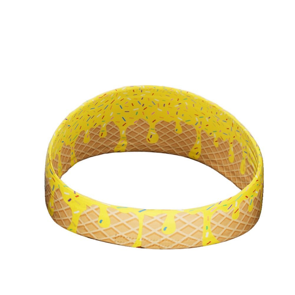 Yellow Ice Cream Headband - Cute Summer Hair Accessory for Women & Girls - Perfect for Beach, Pool, and Outdoor Parties
