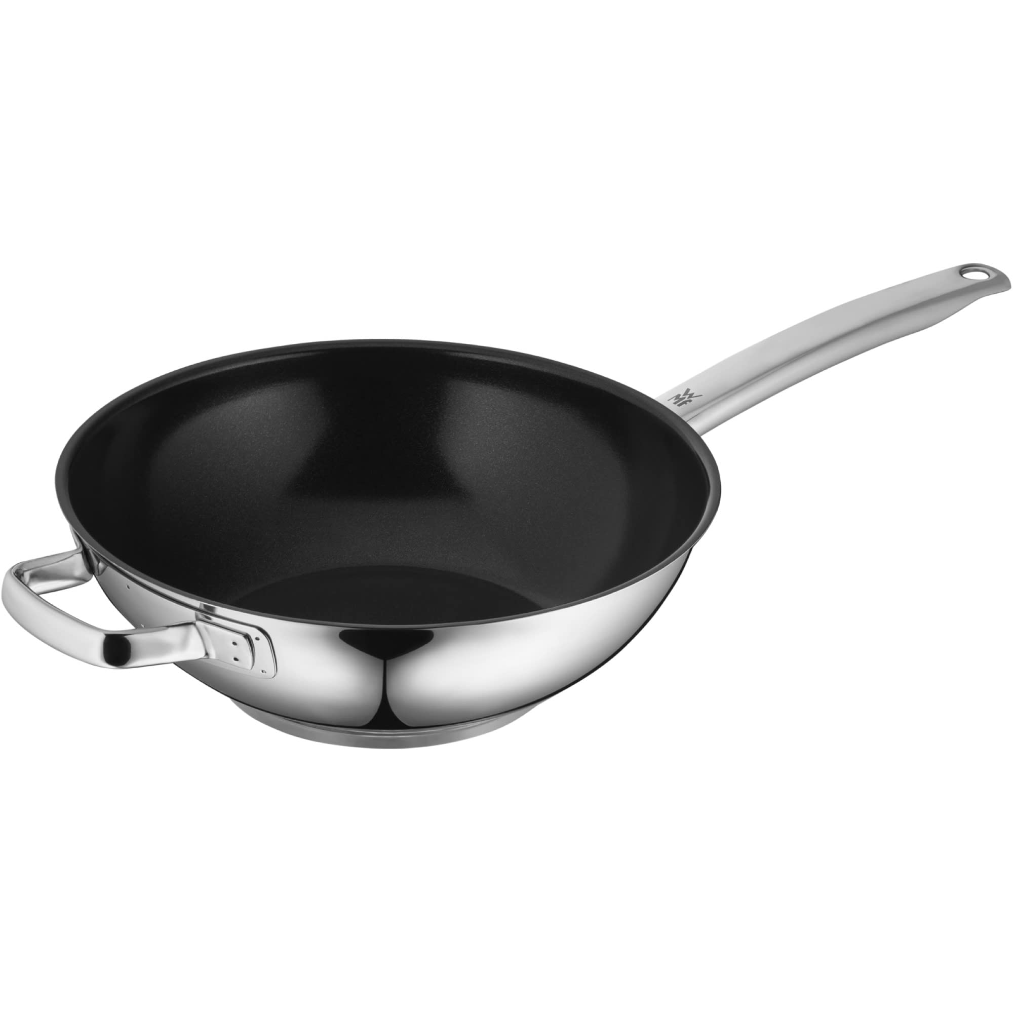 WMF Durado Induction Wok Pan - 28cm Stainless Steel Cookware, Oven Safe & Induction Compatible - Perfect for Stir-Frying, Searing & Asian Cooking