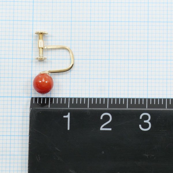18K Yellow Gold Coral Earrings - Handmade Dangle Jewelry for Women, Gift for Her | Perfect for Weddings, Parties & Special Occasions