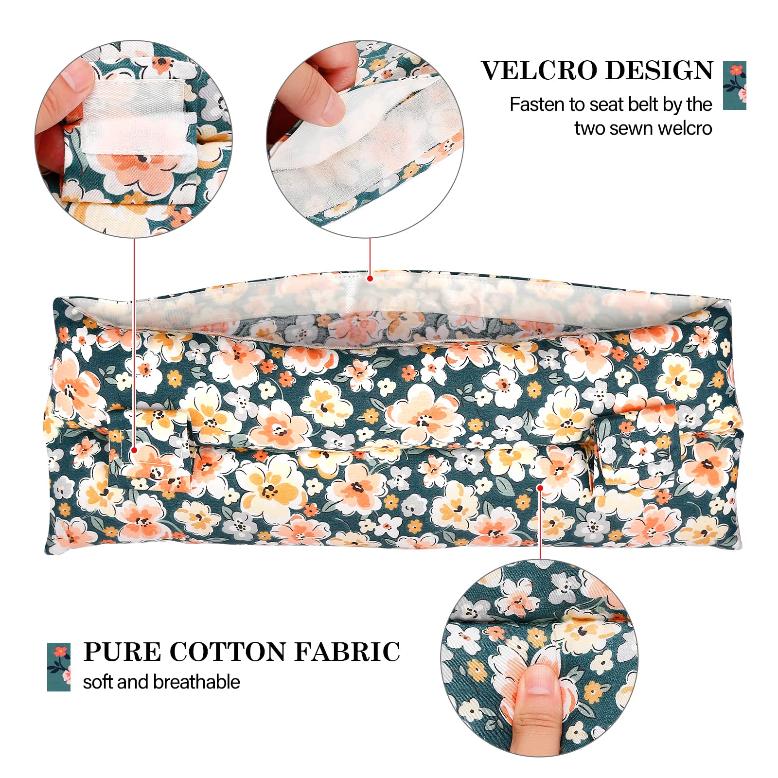 Post-Surgery Mastectomy Pillow with Pocket - Comfort for Chemo & C-Section Recovery (Green) - Car & Home Use