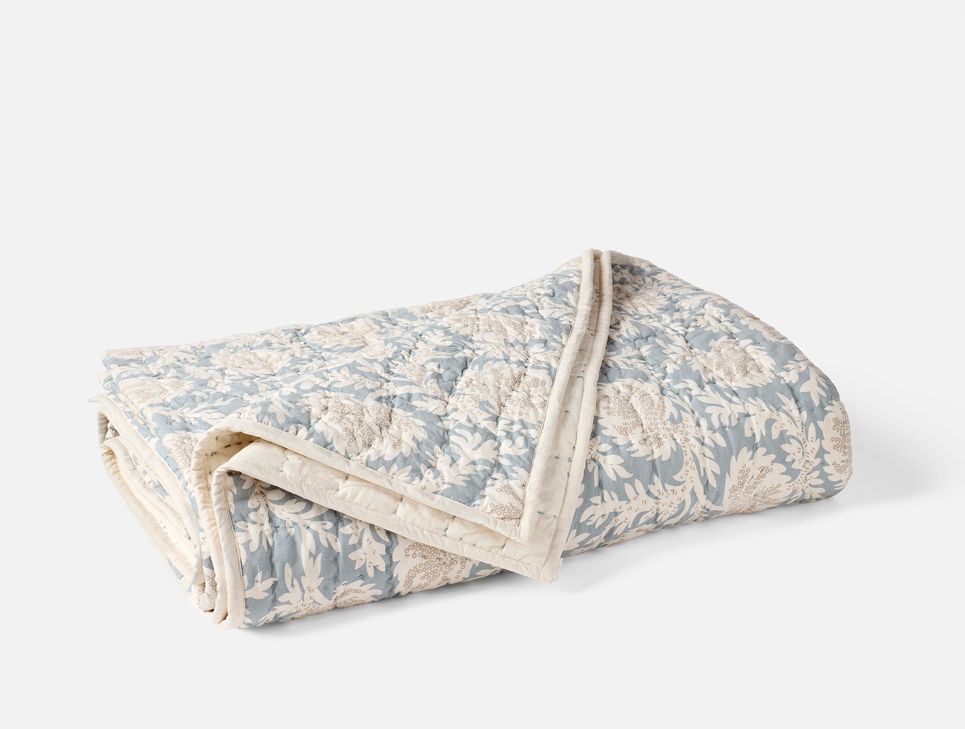 Handstitched Organic Cotton Quilt - Soft & Breathable Bedding for All Seasons | Perfect for Cozy Nights, Guest Rooms & Nursery Decor