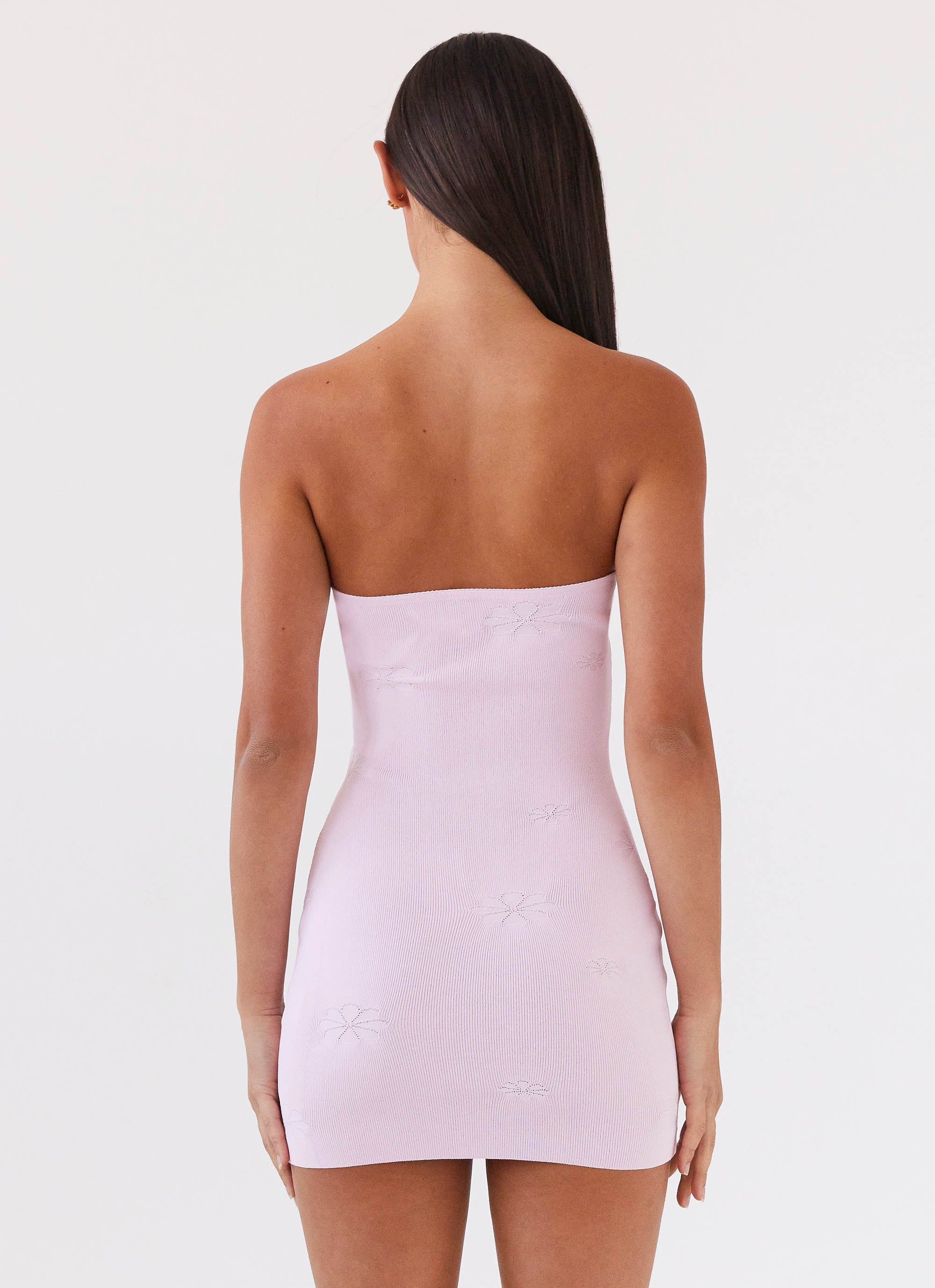 Ashton Women's Strapless Knit Mini Dress in Pink - Perfect for Summer Parties, Beach Vacations, and Casual Outings