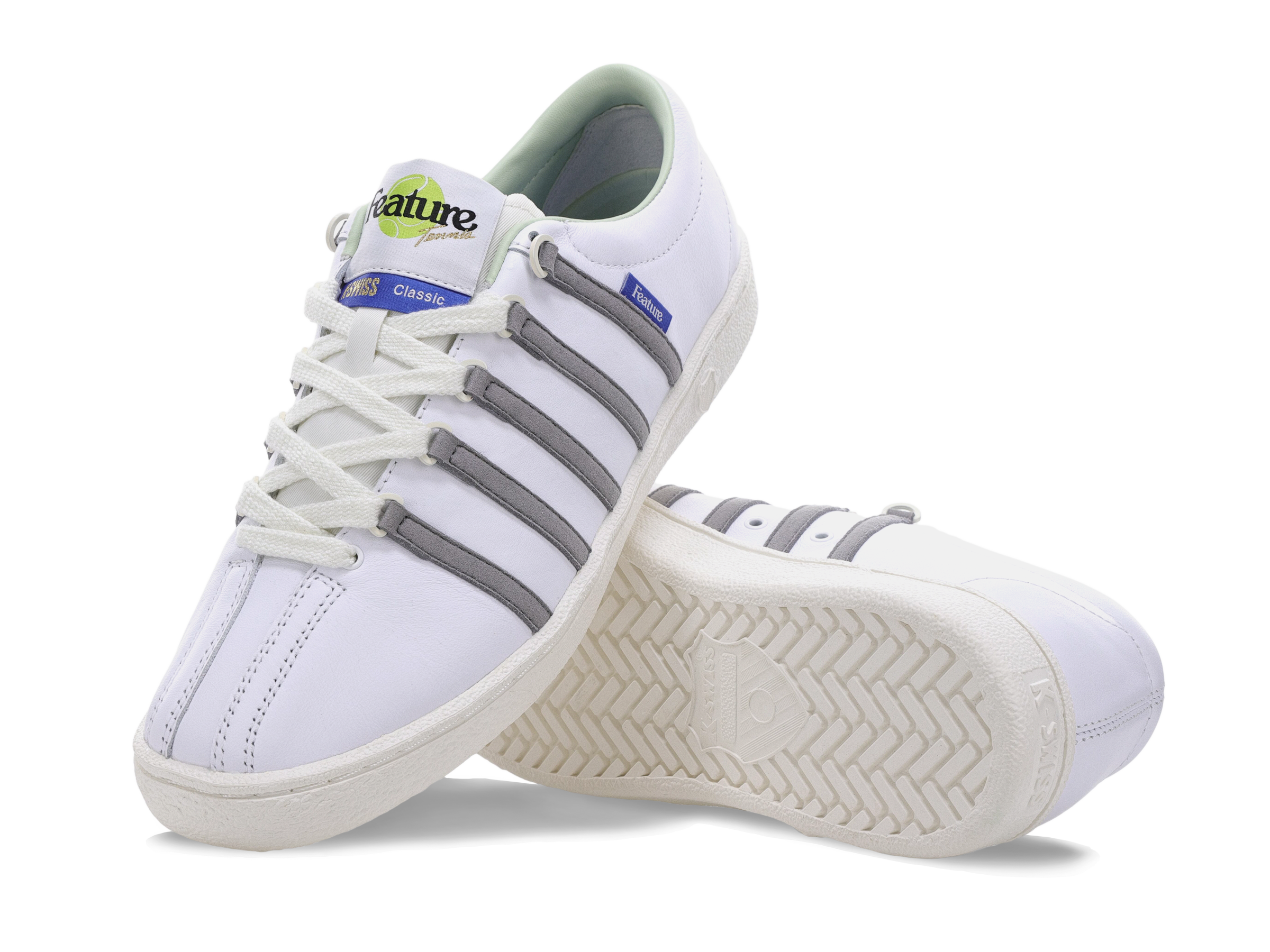 Classic 66 X Feature Sneakers - White/Frost Grey/Marshmallow Colorway | Stylish & Comfortable for Casual Wear, Running & Outdoor Activities