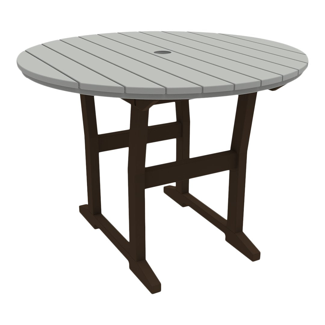 Coastline Cafe Round Dining Table - 36 Inch Modern Kitchen Table for Small Spaces, Breakfast Nook & Apartment - Perfect for Coffee Shops, Restaurants & Home Decor