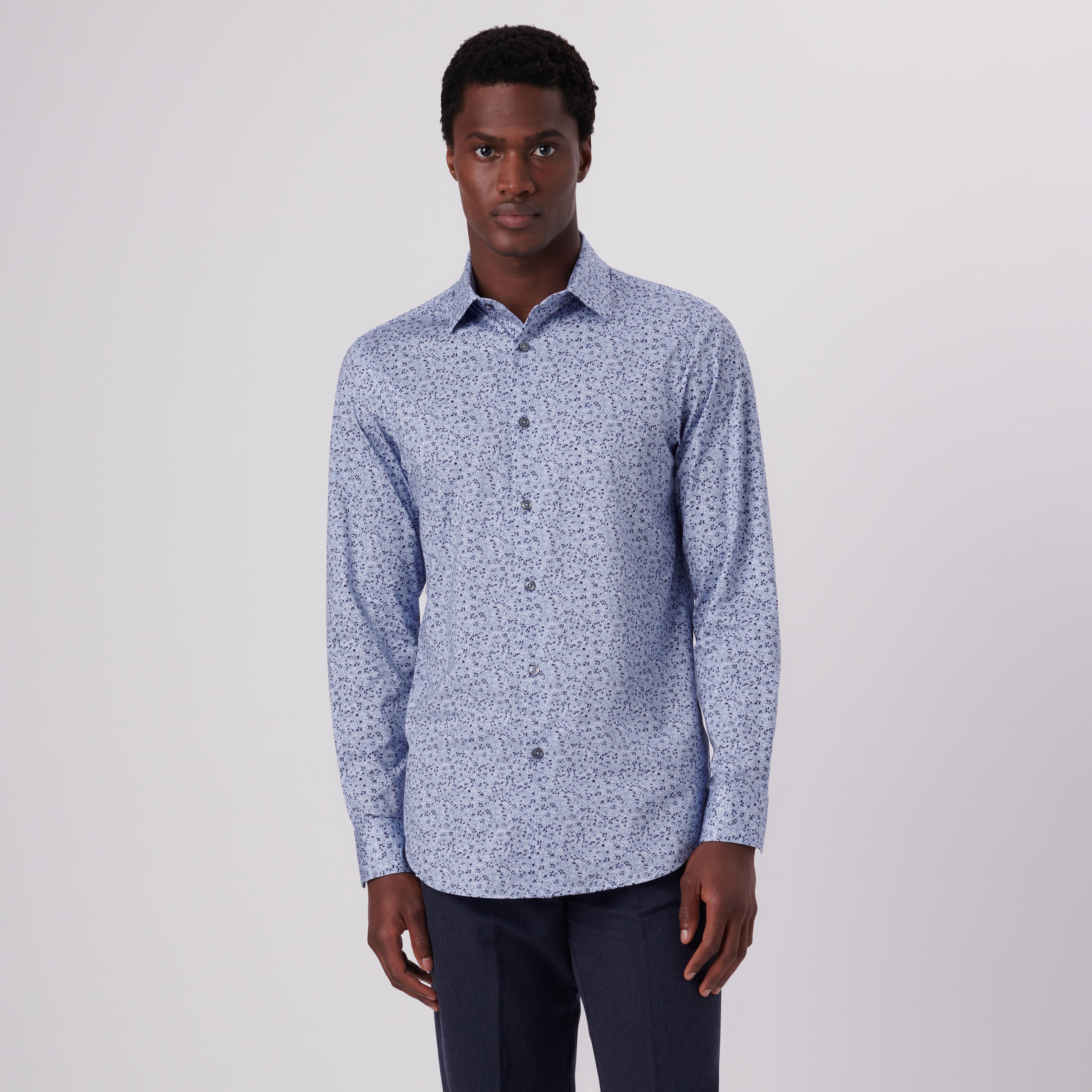 James Floral Print OoohCotton Shirt - Stylish Casual Button Down Shirt for Men | Perfect for Summer Outfits, Beach Vacations & Date Nights