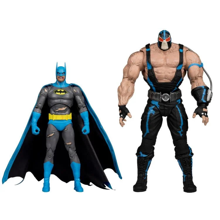 DC Multiverse Batman vs. Bane Action Figure Two Pack - Collectible Superhero Figures for DC Fans - Perfect for Display, Gifts, and Comic Book Collections