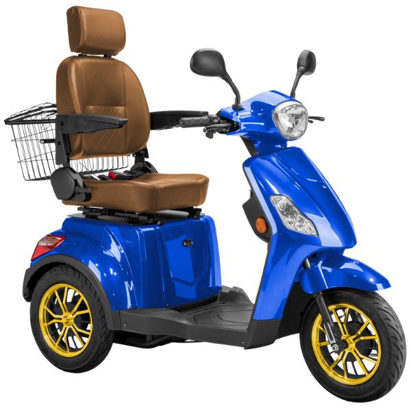 Bespoke Legacy Full Size 3 Wheel Mobility Scooter for Adults - Lightweight Electric Scooter with Long Battery Life - Perfect for Outdoor, Shopping & Travel