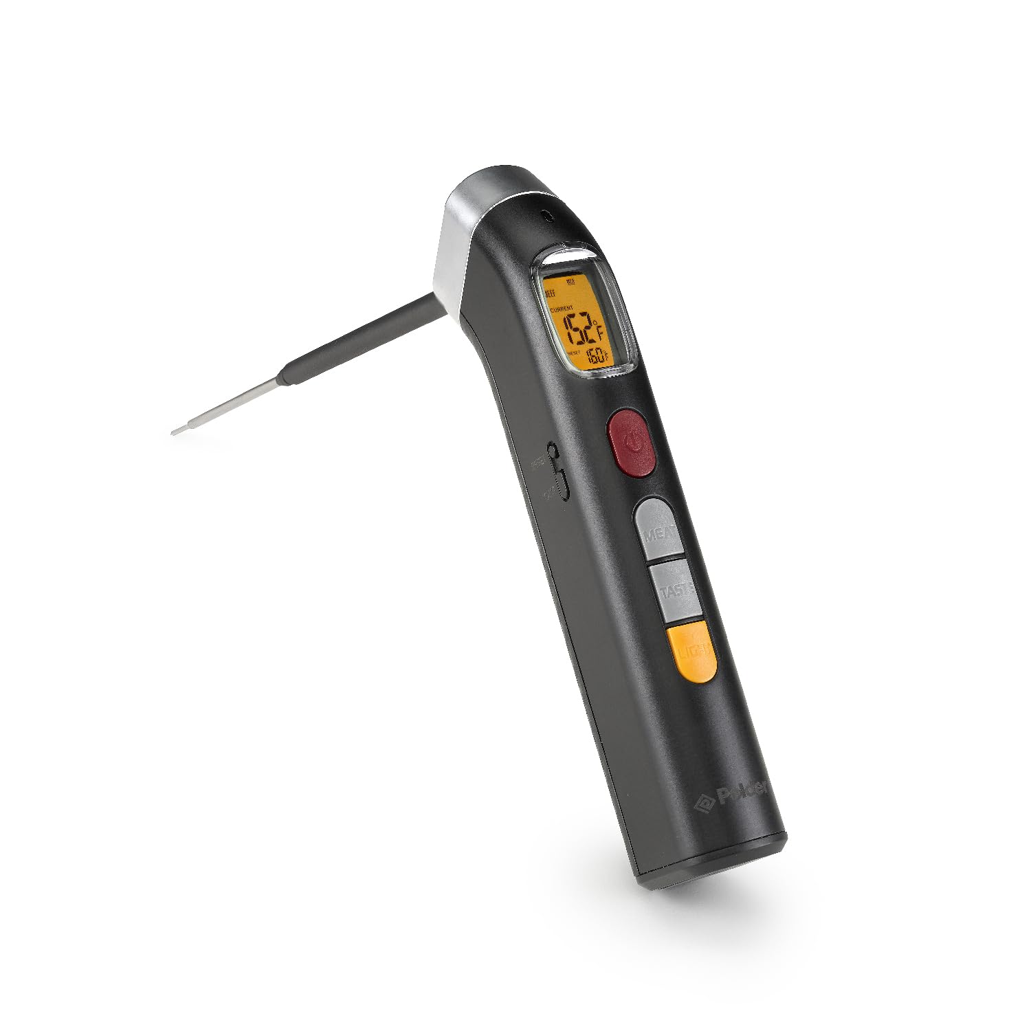 Polder Grill Partner Instant Read Meat Thermometer for BBQ, Cooking, and Grilling - Foldable 10