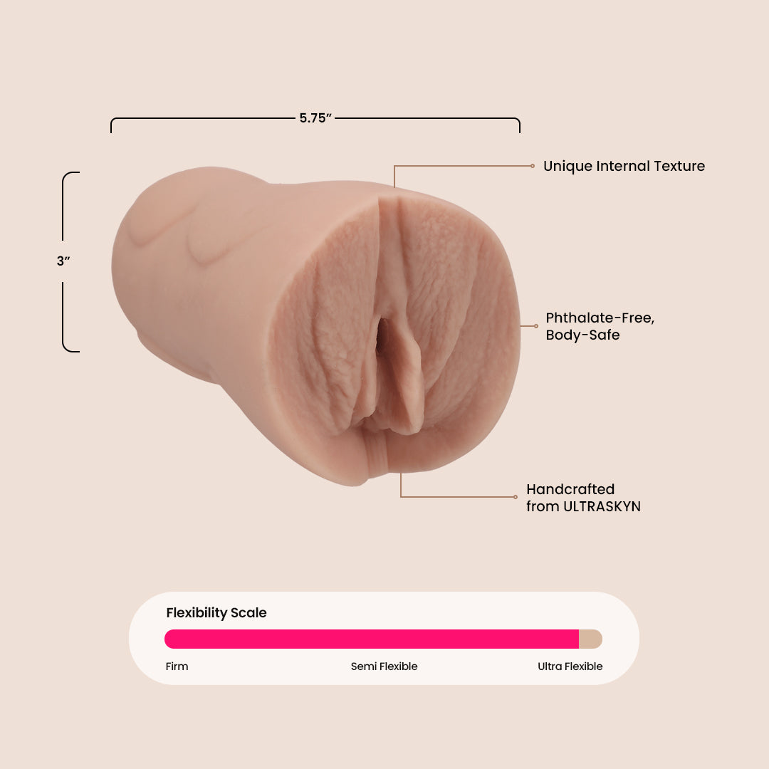Bridgette B Signature Strokers - Ultra-Realistic ULTRASKYN™ Pocket Pussy for Men | Lifelike Feel & Sensation | Perfect for Solo Pleasure & Discreet Use at Home