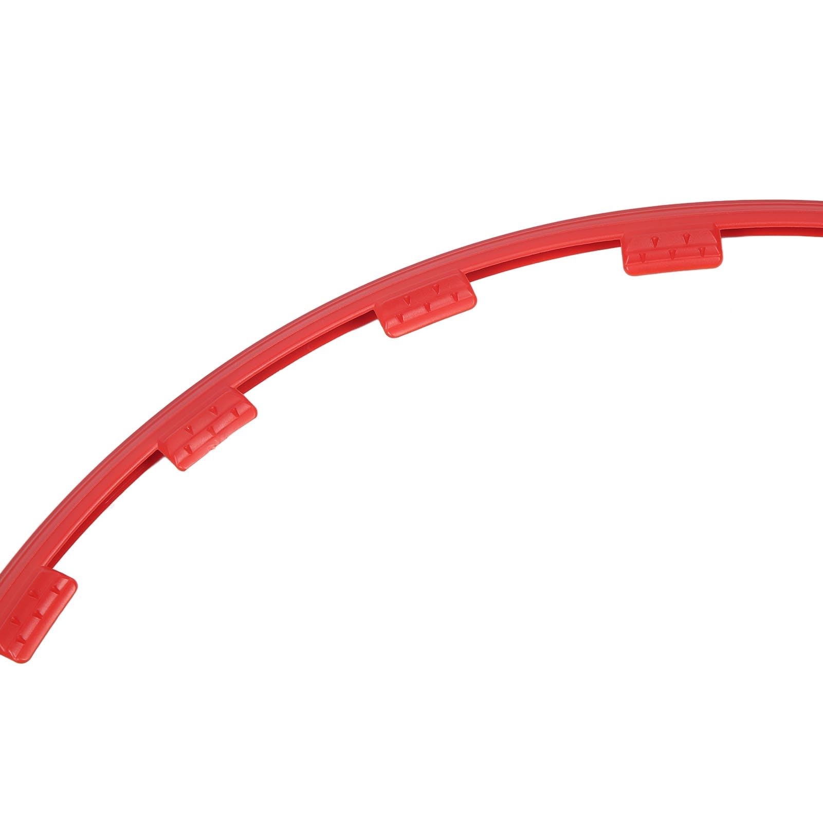 FOSA 4PCS Wheel Rim Rings - Stylish & Durable 19 Inch Wheel Edge Trim Protector for Cars & Trucks (Red) | Perfect for Off-Road Adventures & Custom Vehicle Styling