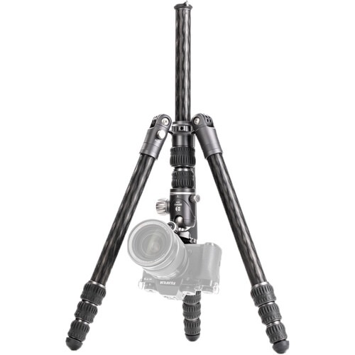 Benro BAT Carbon Fiber Travel Tripod & Monopod with VX25 Ball Head - 4-Section Twist Lock Legs, Lightweight for Photography - Perfect for Hiking, Travel & Outdoor Shooting