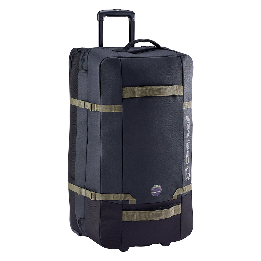 Caribee Split Roller 100L Travel Duffel Bag - Black - Perfect for Camping, Hiking & Adventure Travel