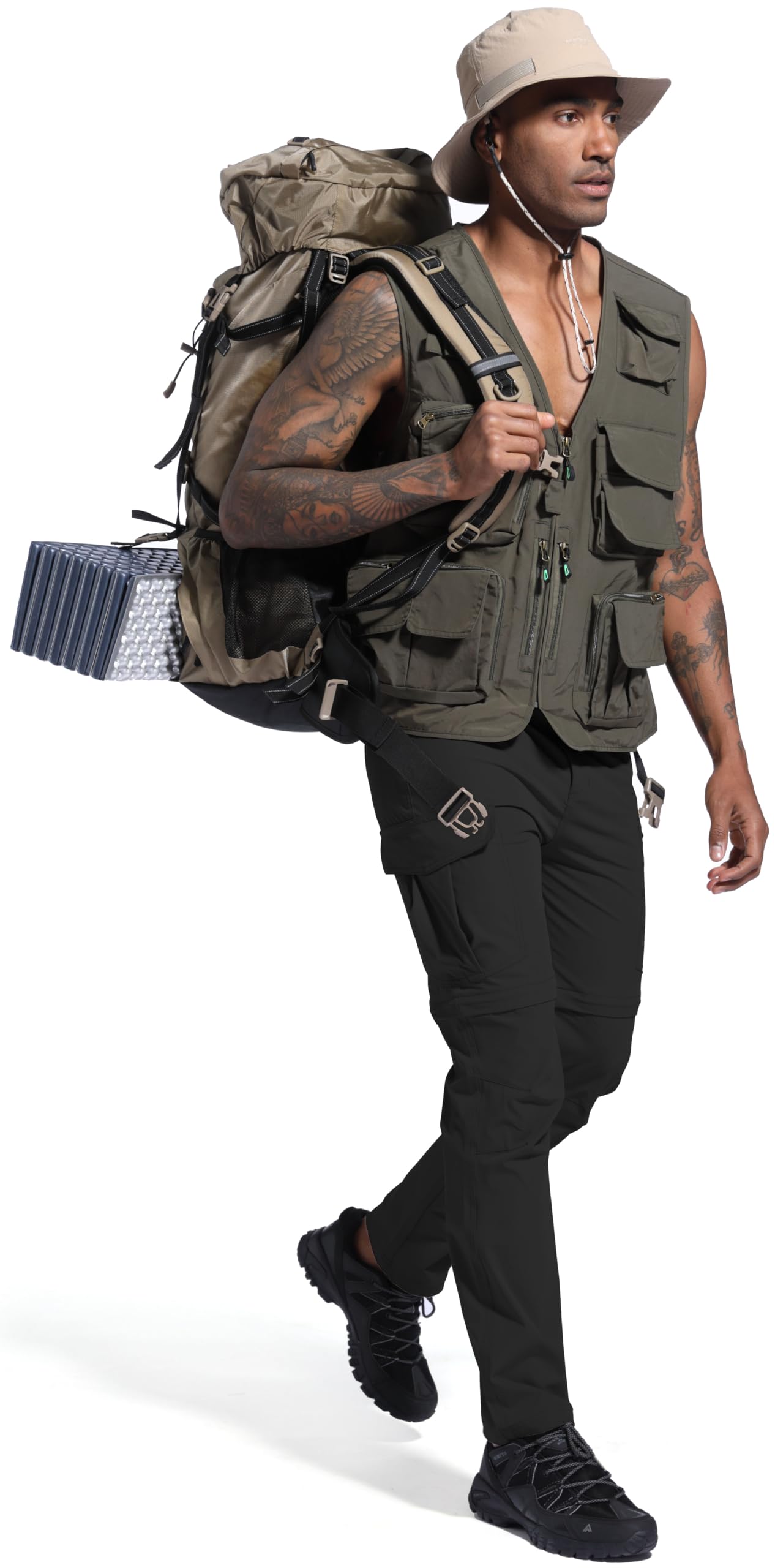 Men's Lightweight Hiking Cargo Pants - Quick Dry, Water Resistant Outdoor Pants with Stretch for Fishing, Travel & Climbing | Perfect for Camping, Backpacking & Adventure Activities