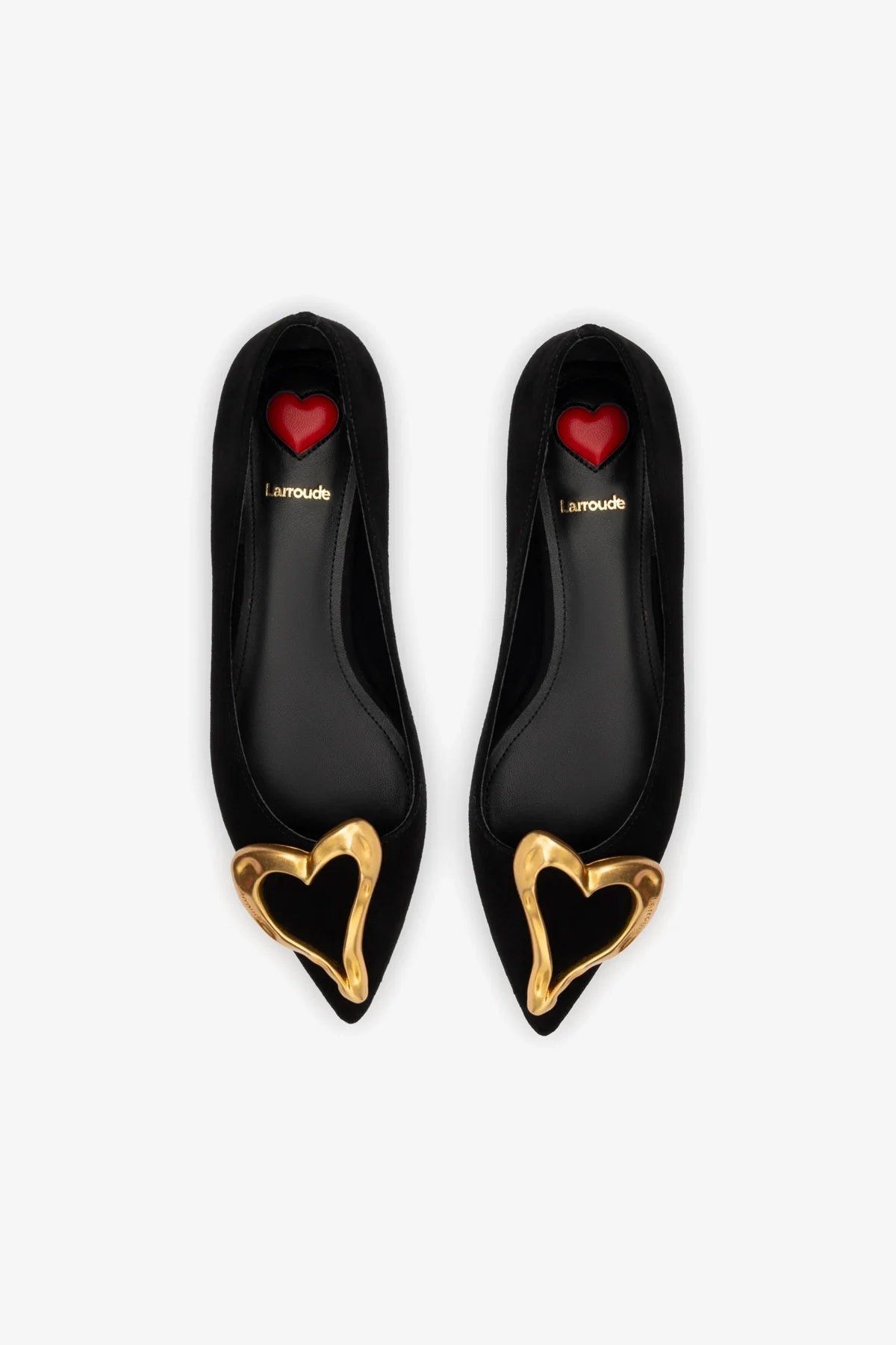 Lee Amore Flat In Black Leather - Women's Comfortable Ballet Flats for Work, Office & Casual Wear | Slip-On Shoes for Everyday Use