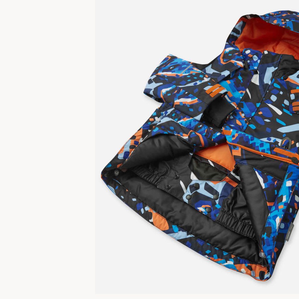 Reima Kairala Boys Waterproof Ski Jacket for Kids Age 7-8 Years - Warm Winter Snow Jacket for Boys - Perfect for Skiing, Snowboarding & Outdoor Winter Activities