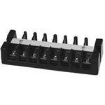 Heavy Duty 24 Position Terminal Block Connector - 15.88mm Screw Panel Mount, 75A Current Rating - Ideal for Industrial Electrical Wiring and Control Panel Installations