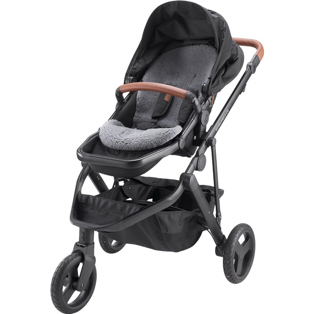 Premium New Zealand Sheepskin Baby Stroller Blanket - Soft & Hypoallergenic for Cozy Comfort - Perfect for Strollers, Car Seats & Nursery Use