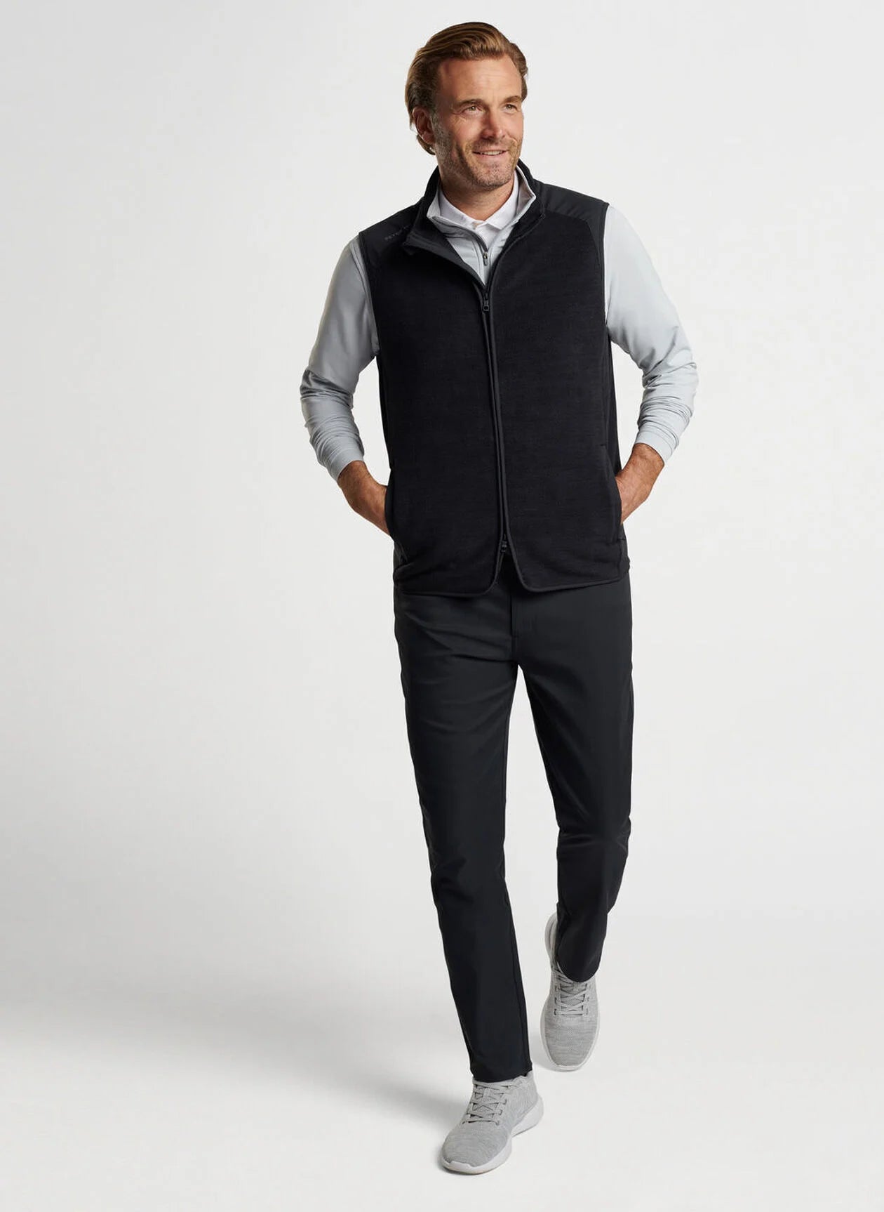 **Peter Millar Fade Vest for Men - Lightweight Quilted Insulated Jacket for Outdoor Activities, Golf, and Casual Wear**