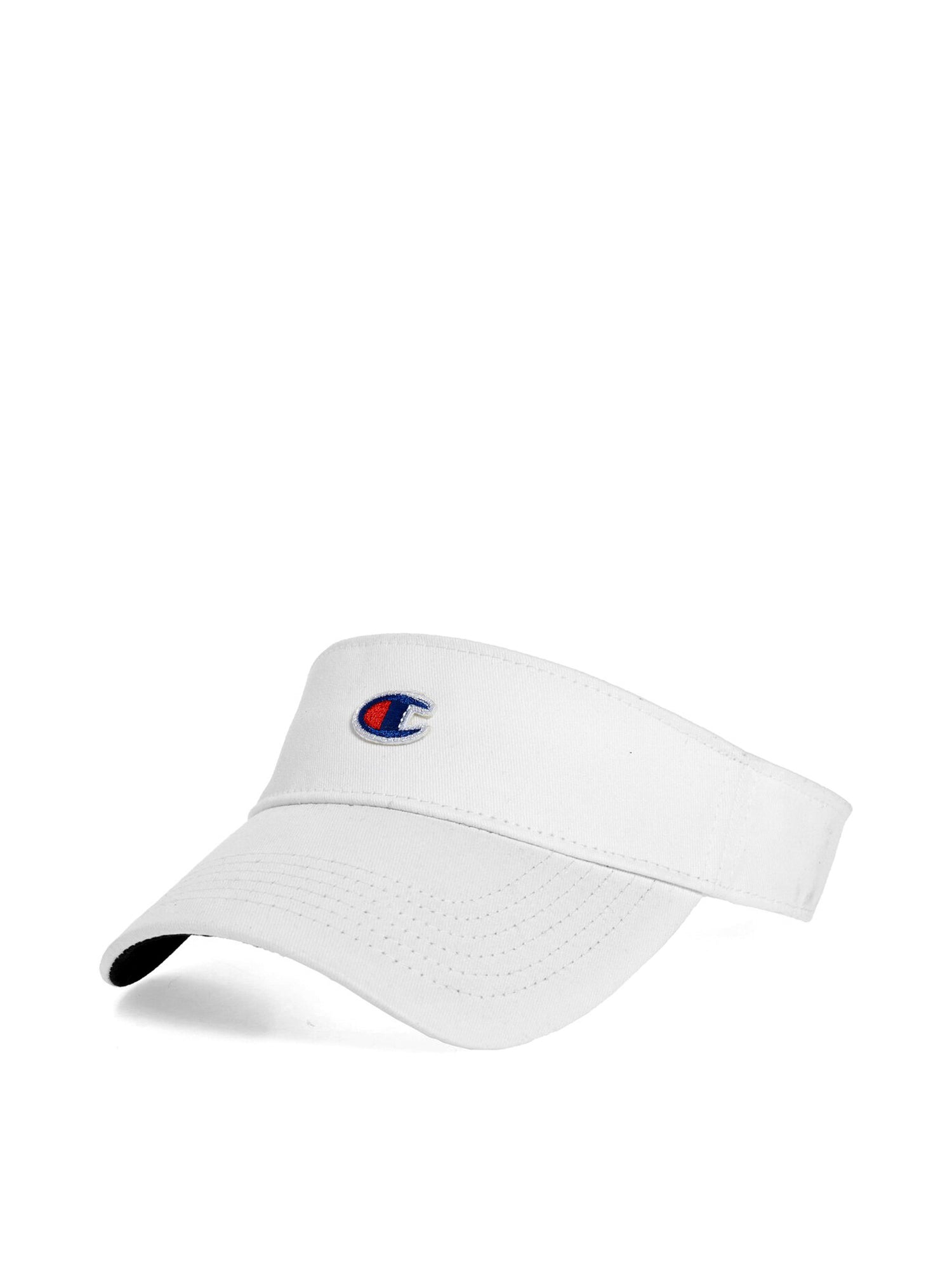 Champion Small Logo Visor Hat - White | Adjustable Sun Hat for Running, Golf & Outdoor Activities | Clearance Sale