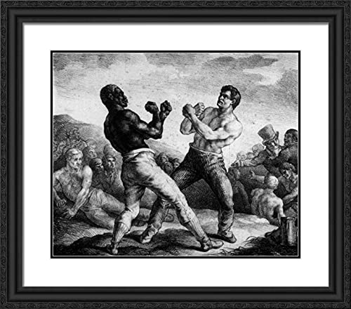 Black Ornate Wood Frame with Double Matting