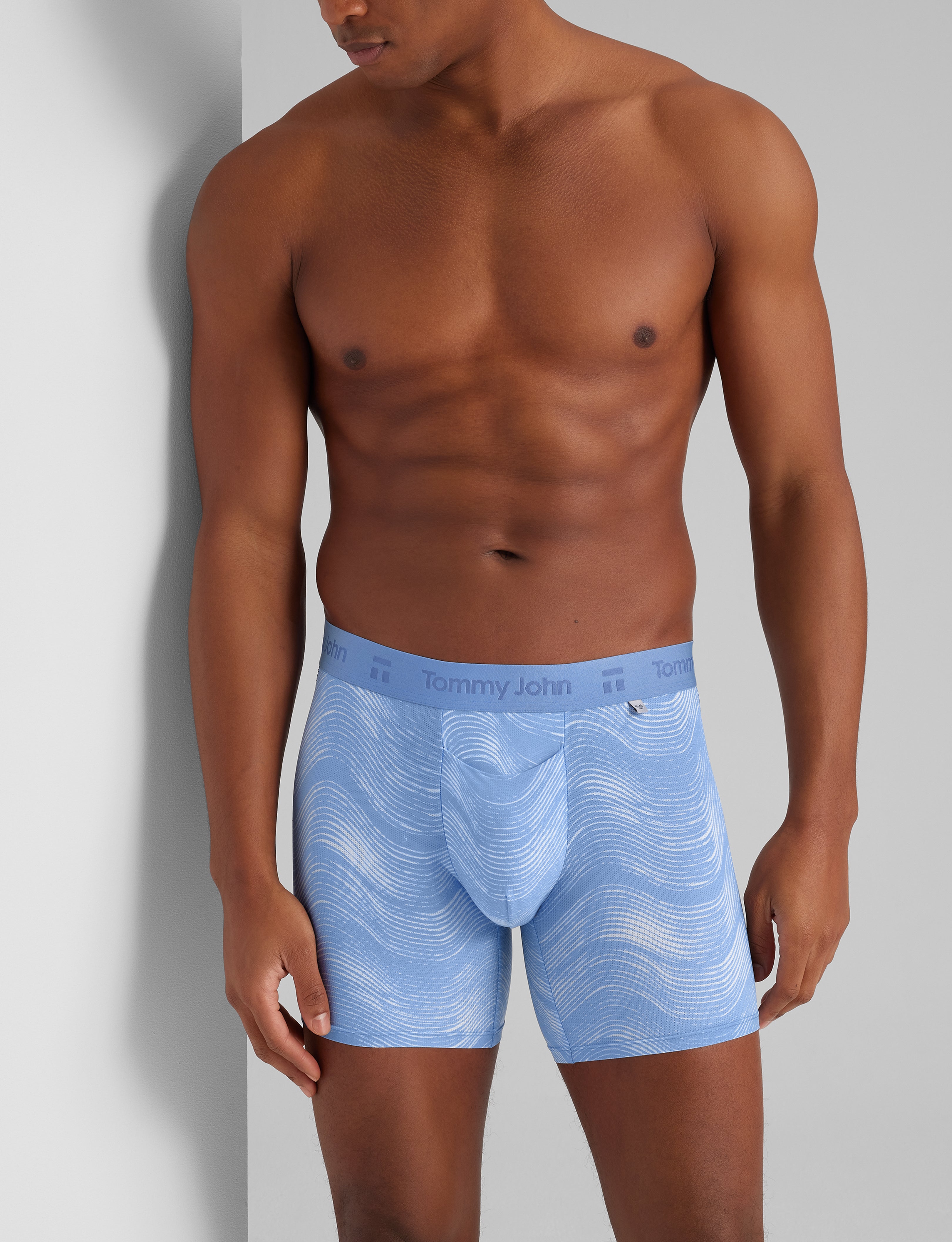 Breathable Air Mid-Length Boxer Briefs for Men - 6 Pack | Comfortable Cotton Underwear for Daily Wear, Workout & Sports | Moisture-Wicking & Anti-Chafing Design