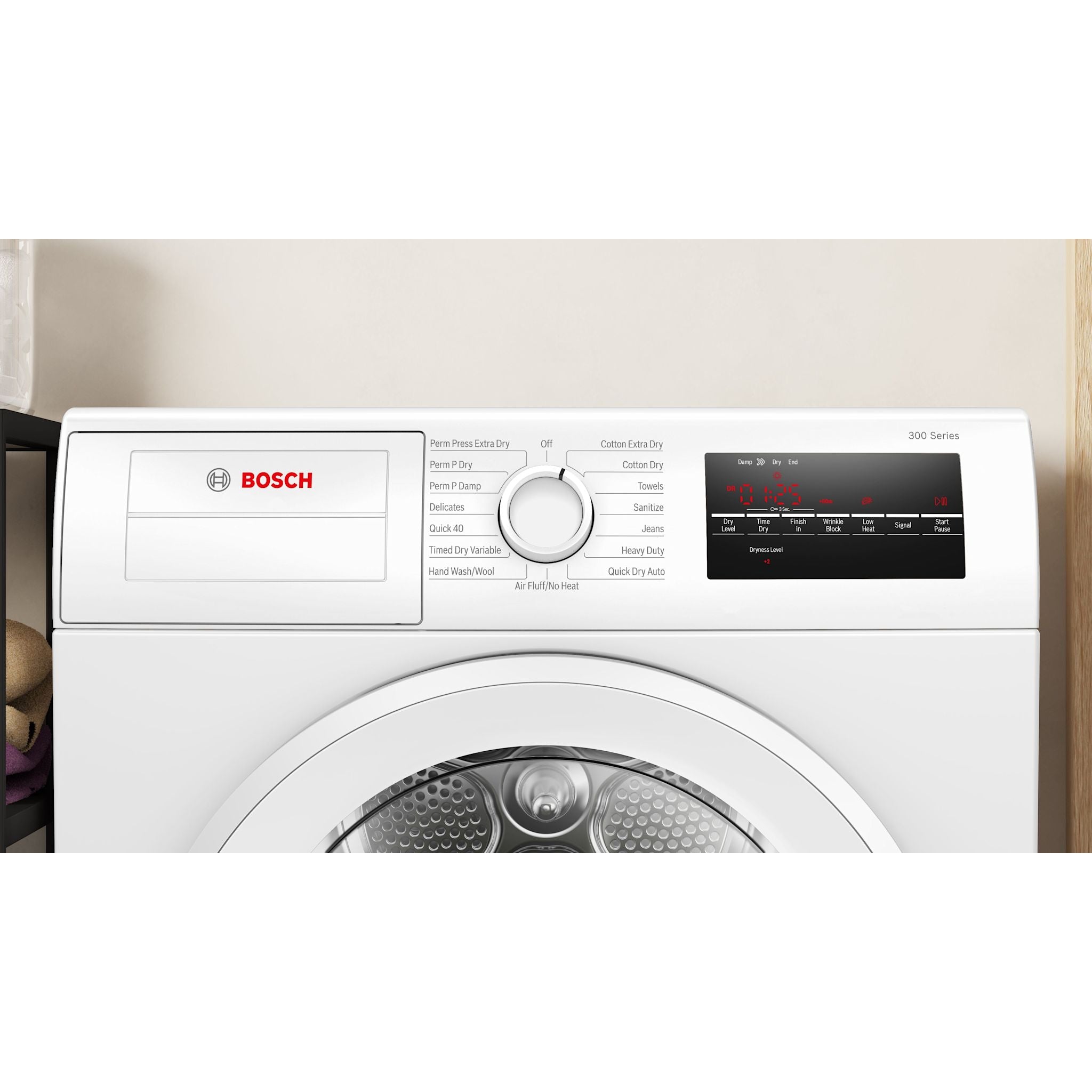 Bosch WPA12100UC White Electric Dryer - Energy Efficient Laundry Appliance for Home & Apartment Use