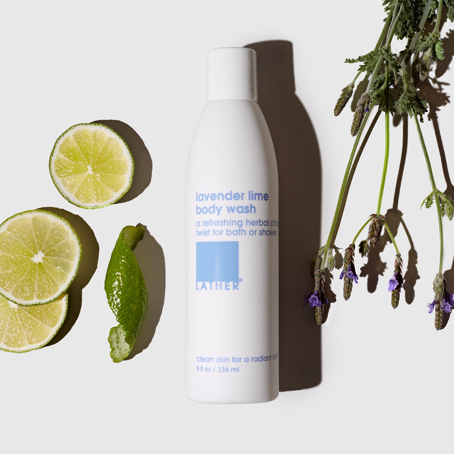 Lavender Lime Body Wash - Soothing & Refreshing Natural Shower Gel for Dry & Sensitive Skin | Perfect for Relaxing Bath & Aromatherapy