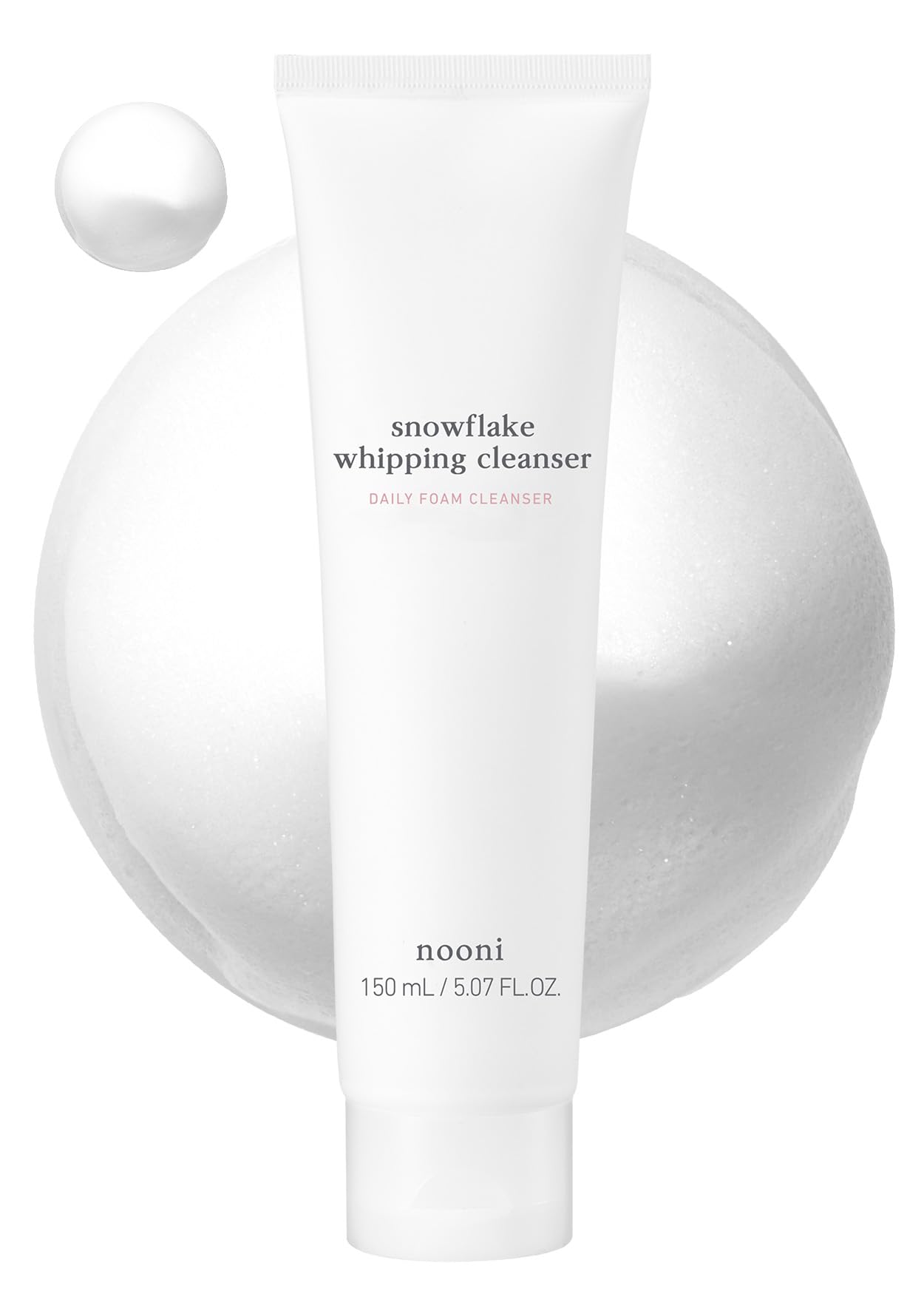 NOONI Korean Vegan Appleseed Lip Oil Trio Set - Appleberry, Applecherry & Appleplum Flavors + Snowflake Whipping Facial Cleanser 5.07oz Bundle | Hydrating Lip Care & Gentle Cleansing for Daily Skincare Routine