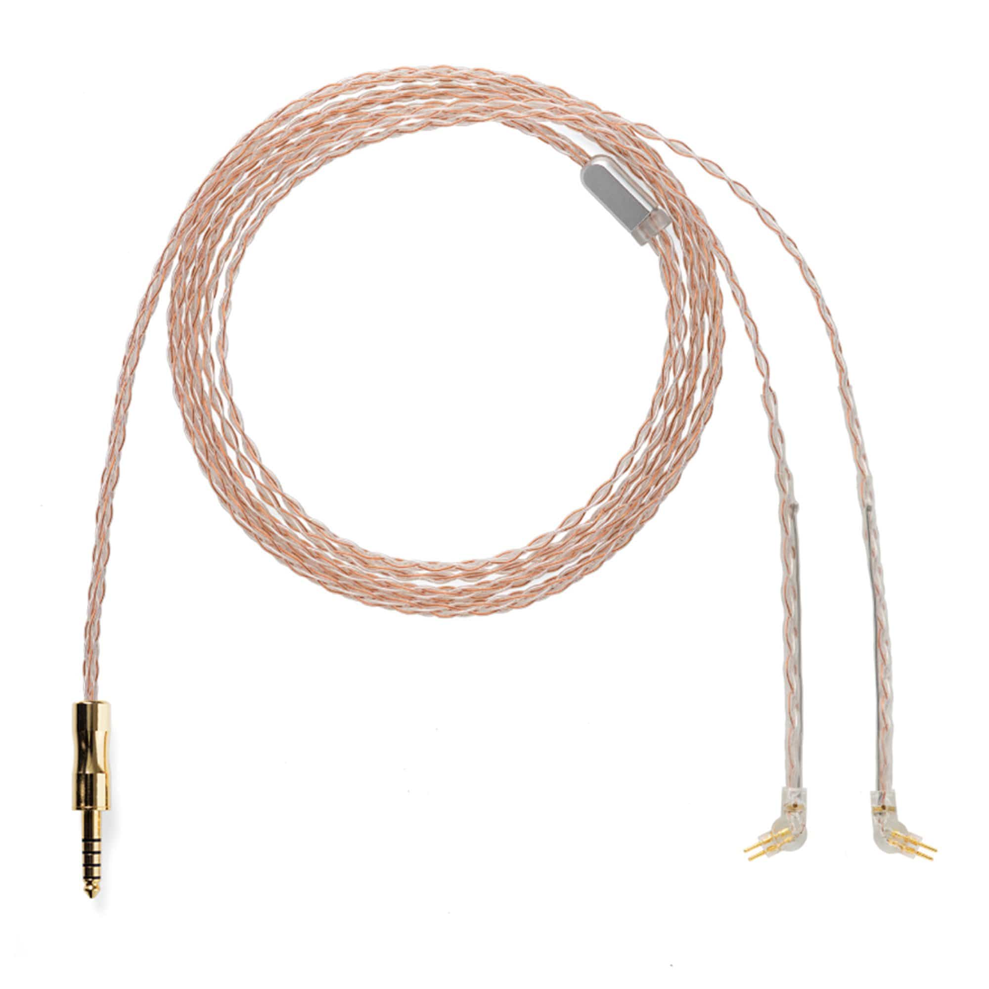 ALO Audio Reference 8 Premium Upgrade IEM Cable for Shure, Westone, Campfire - High Purity Silver Plated Copper Wire for Enhanced Sound Quality - Perfect for Audiophiles, Musicians & Studio Monitoring
