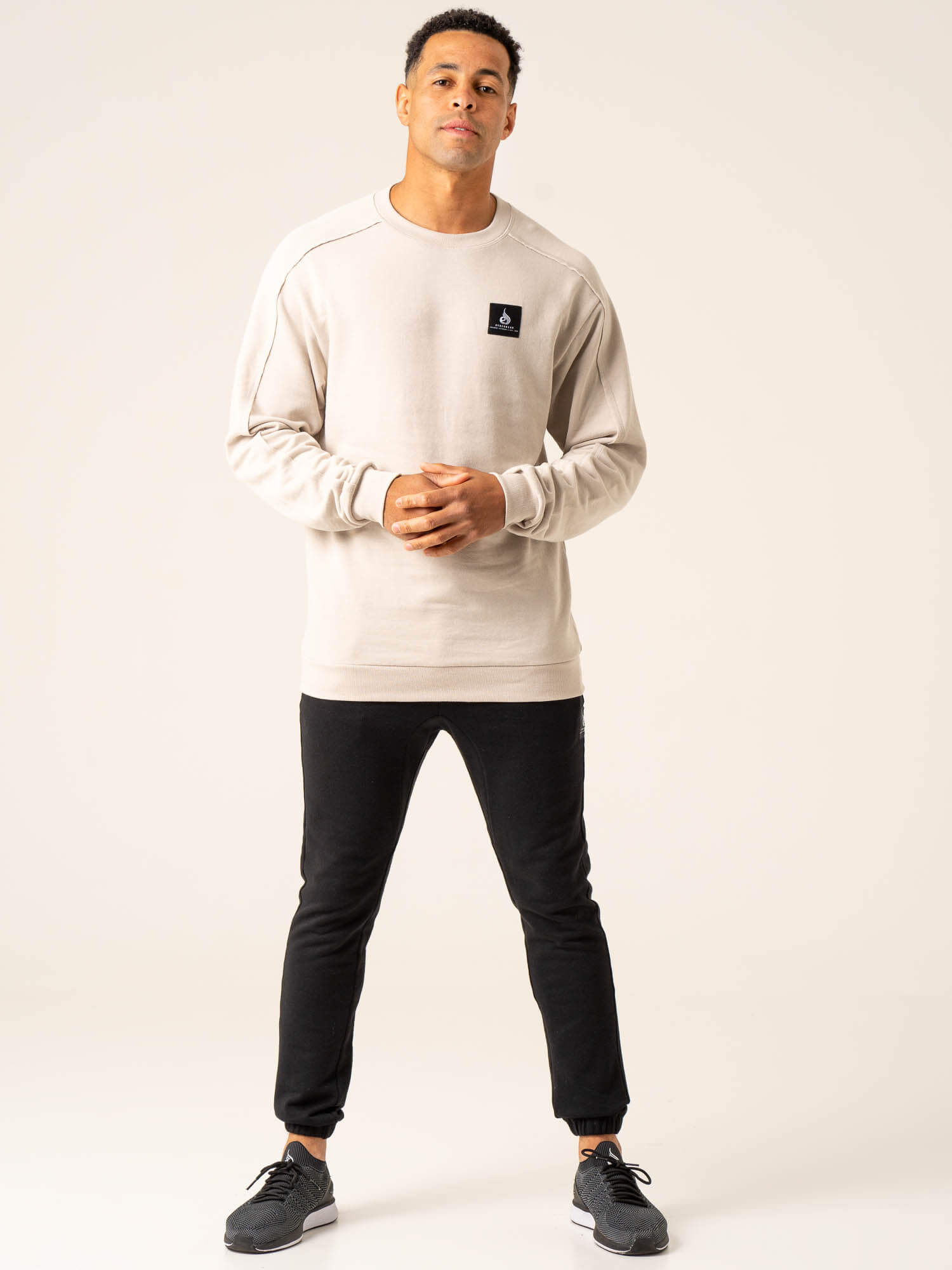 Dynamic Pullover Jumper - Soft Stone Color Casual Sweater for Women & Men | Perfect for Fall Layering, Outdoor Activities & Cozy Home Wear