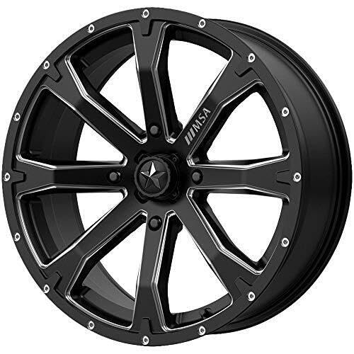 MA42 15X7 4X110 Satin Black Mill 10MM Offset Wheel - M42-05710 | Perfect for Jeep Wrangler, Chevy Silverado & Ford F150 Custom Upgrades