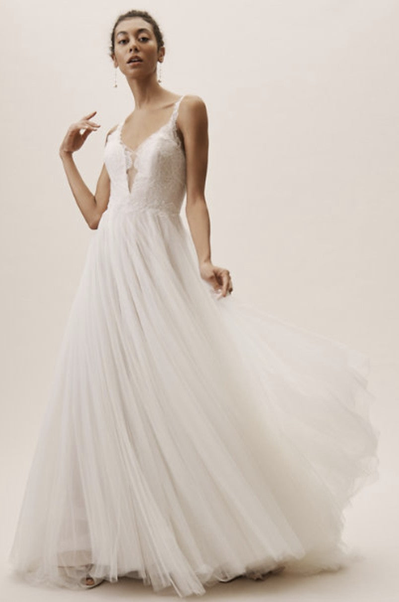 BHLDN Wtoo Mercer Gown - Elegant Lace Wedding Dress for Brides | Perfect for Beach, Garden & Formal Weddings