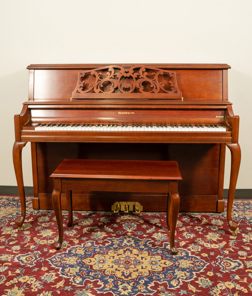 Baldwin 2096 Studio Piano in Satin Cherry Finish - Premium Upright Piano for Home, Studio & Performance | Perfect for Beginners, Professionals & Music Lovers
