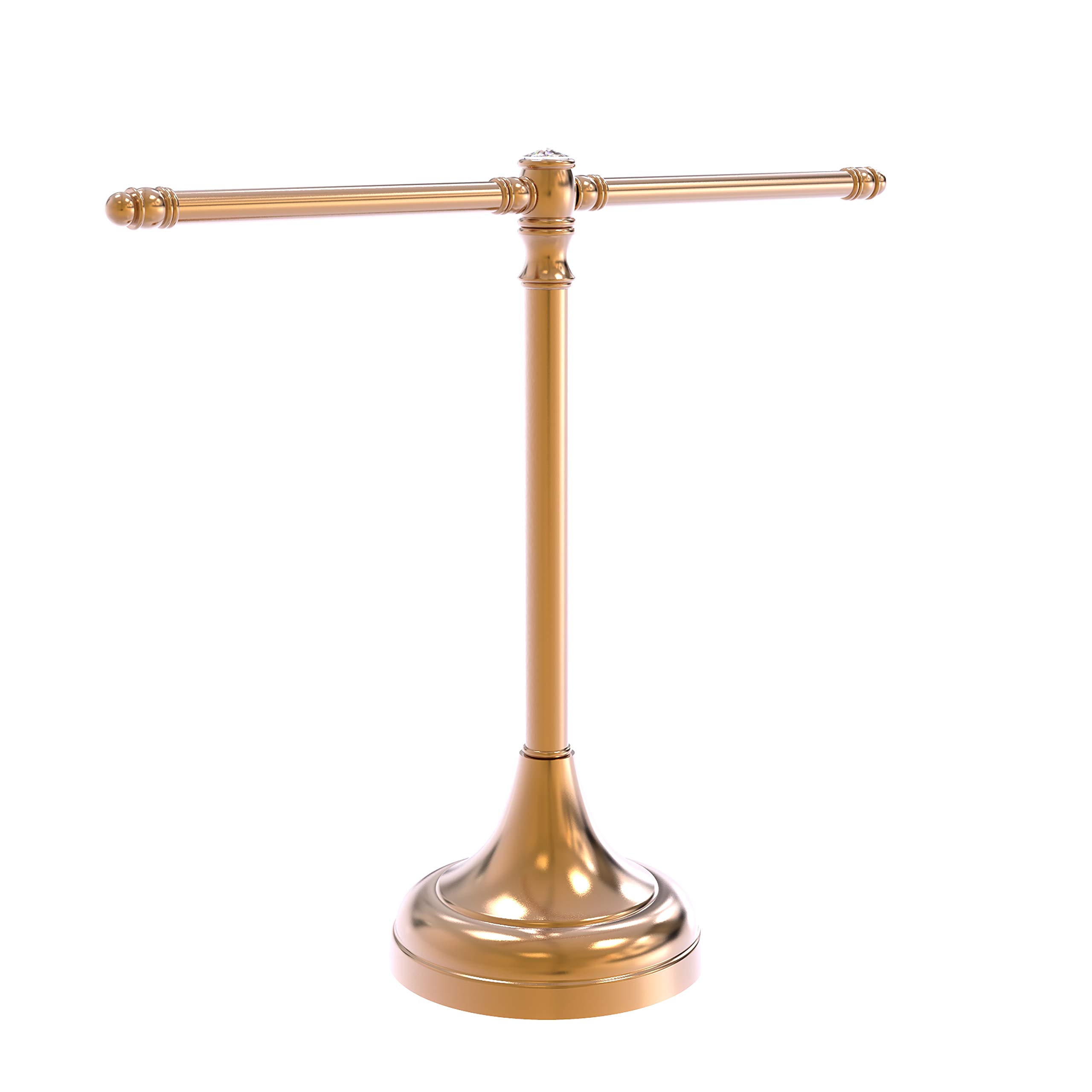Allied Brass CC-11-BBR Carolina Crystal Collection Brushed Bronze Guest Towel Stand - Elegant Bathroom Decor for Powder Rooms, Guest Baths & Luxury Hotels