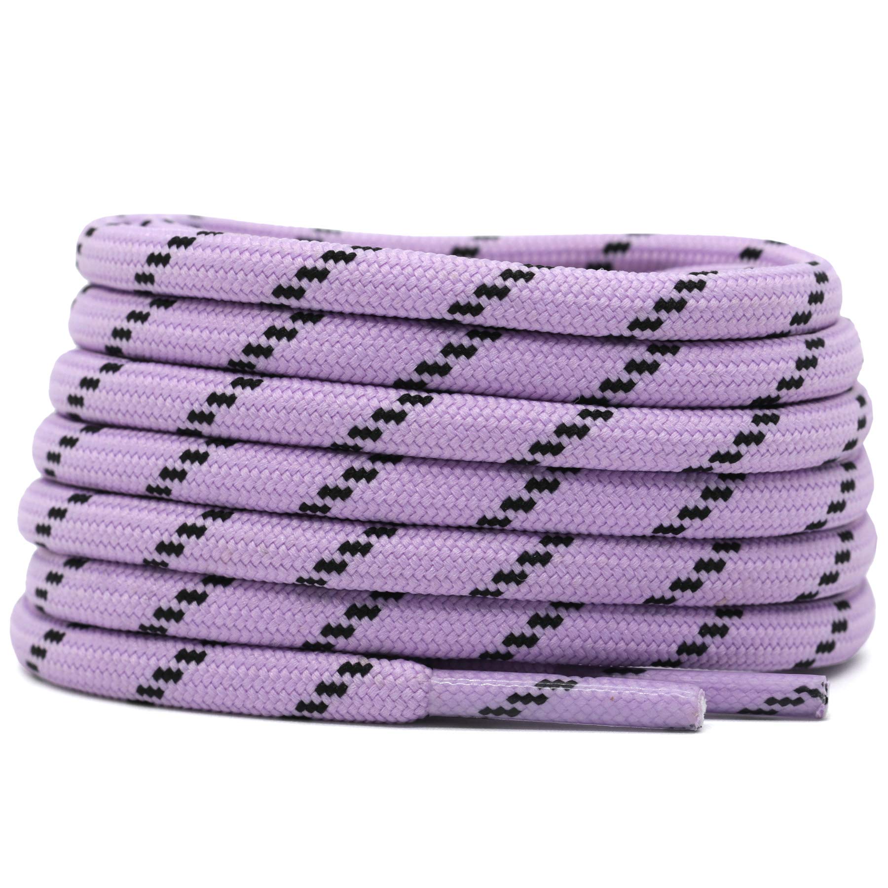 DELELE 2 Pairs Thick Round Climbing Shoelaces - Durable Hiking & Boot Laces for Outdoor Sports, Hiking, and Work Boots