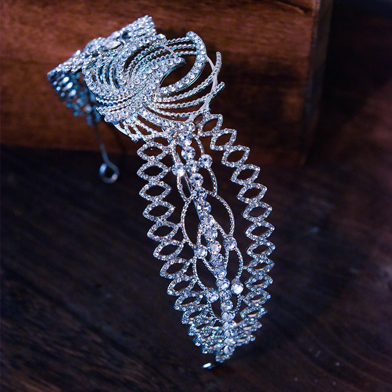 Sparkling Rhinestone Wedding Hairband for Brides - Elegant Crystal Headpiece for Bridal Party, Prom, and Special Occasions