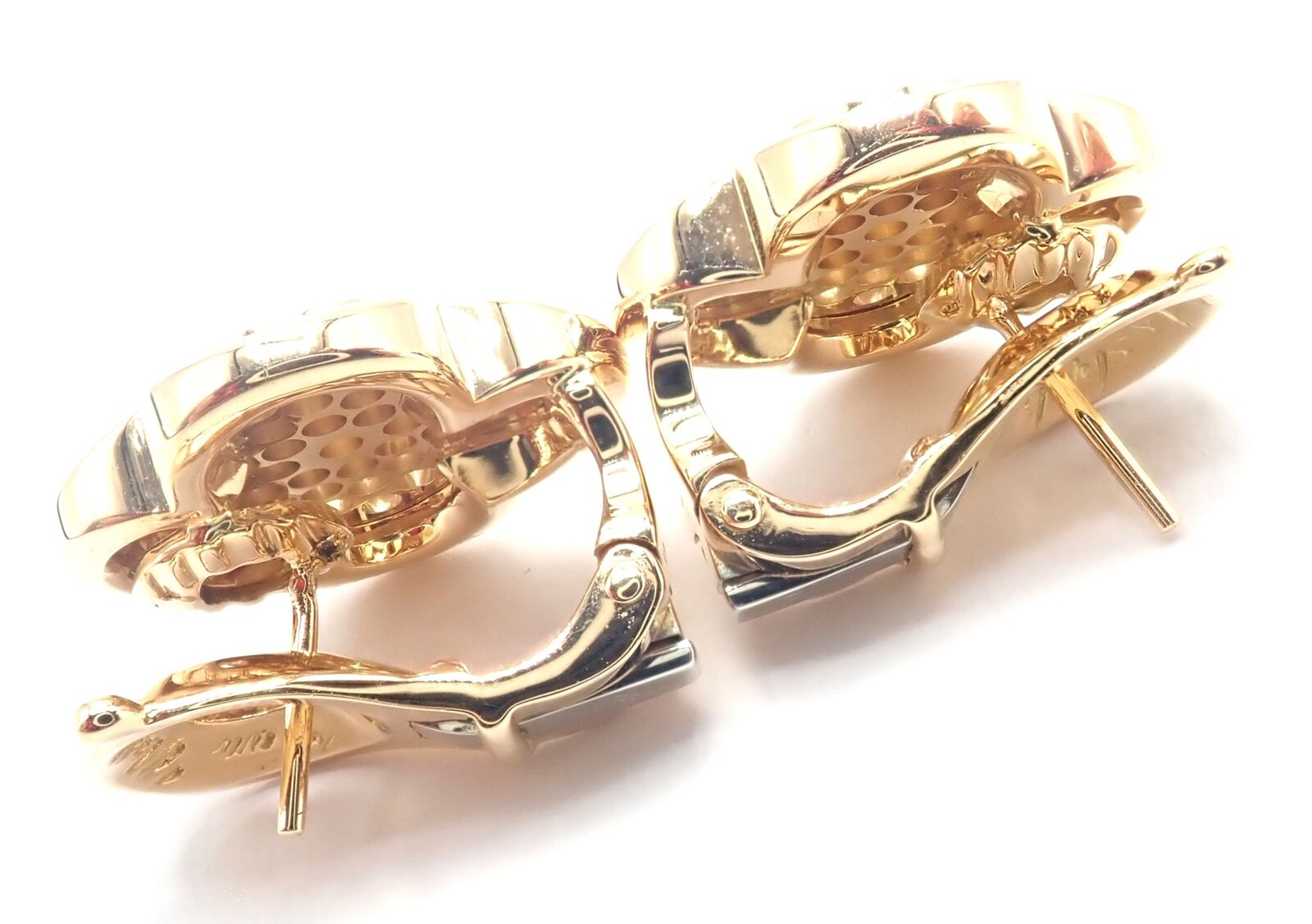 Authentic Van Cleef & Arpels 18k Yellow Gold Diamond Pure Alhambra Earrings - Luxury Jewelry for Women, Perfect for Weddings, Parties & Special Occasions