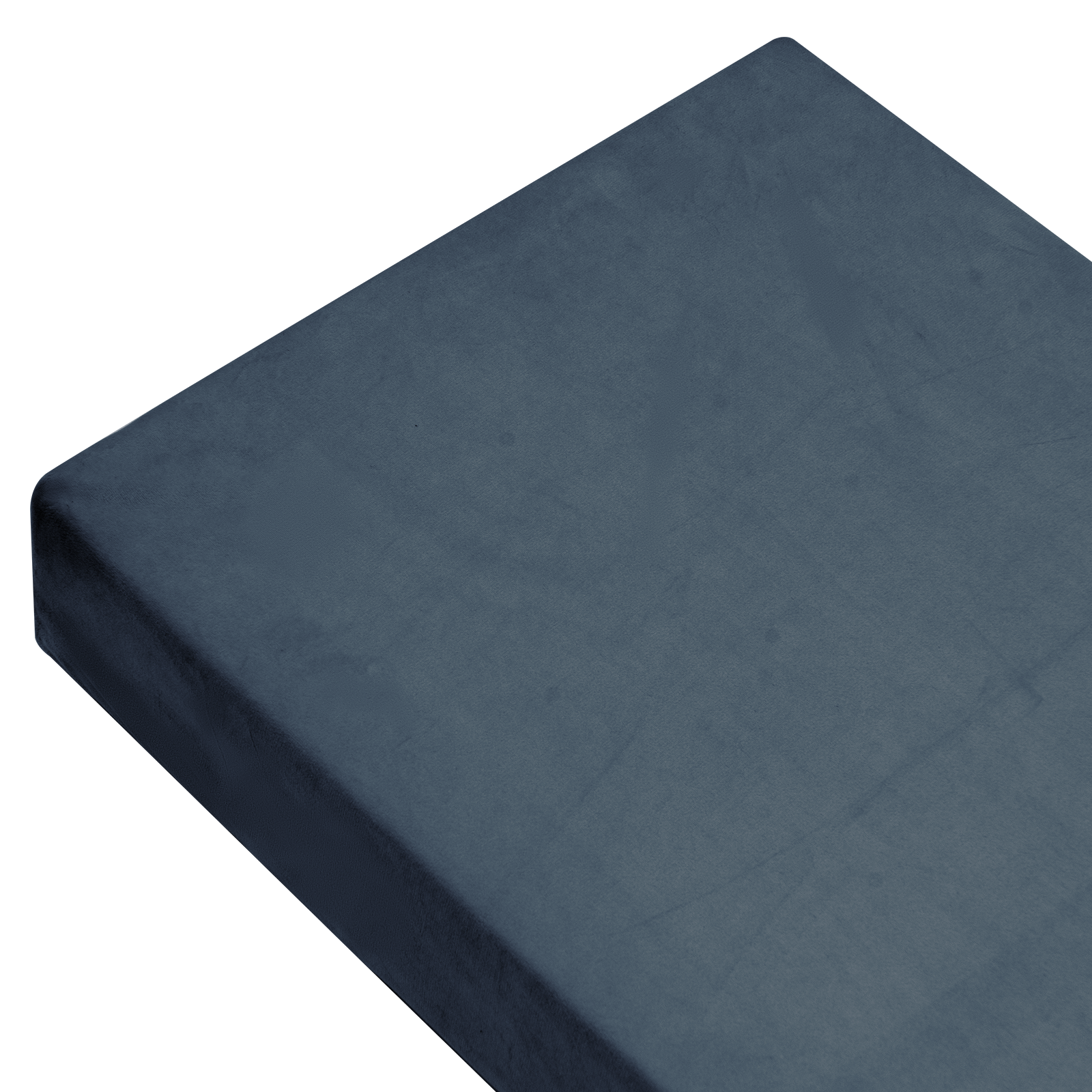 Velura Velvet Custom Bench Cushion - Carbon Grey Sofa & Chair Pads - Waterproof Outdoor Patio Furniture Cushion for Garden, Deck, and Poolside Seating
