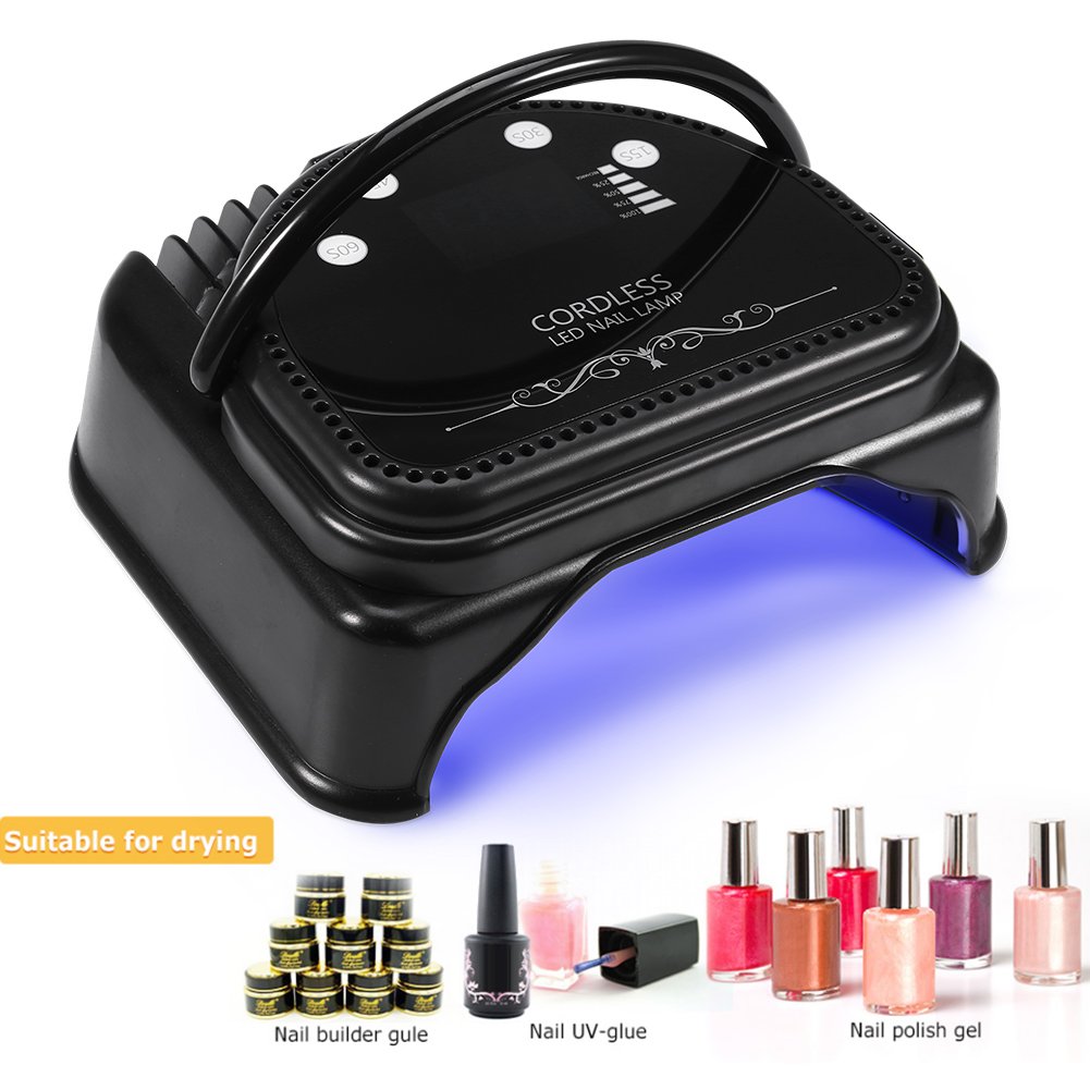 UV LED Nail Dryer Lamp with Smart Sensor - Portable LCD Display, Auto Time Setting for Curing Gel Polish & Nail Art - Perfect for Home & Salon Manicures | Fast Drying for UV Gel, Builder Gel & Nail Designs
