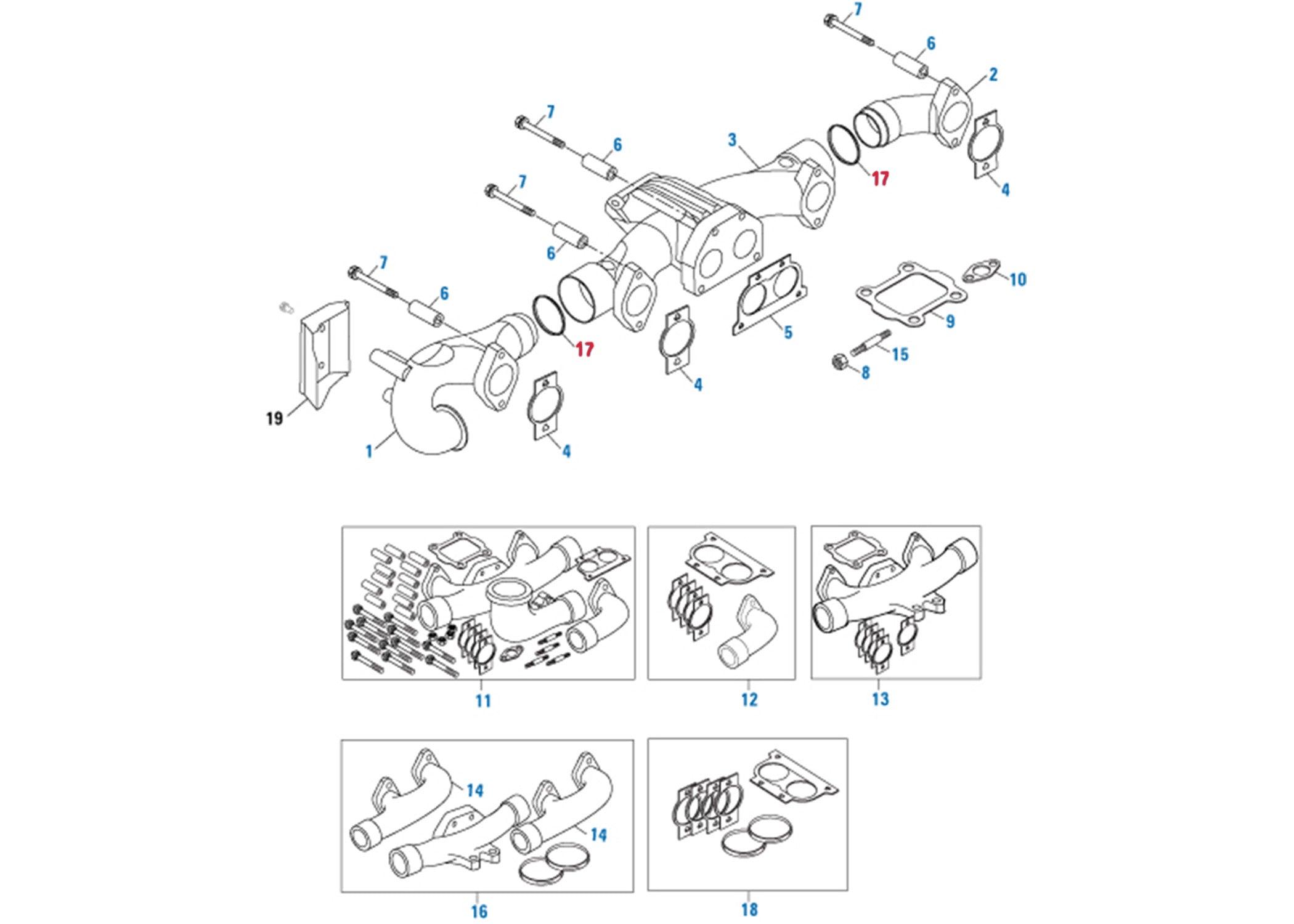 High-Quality Exhaust Manifold Connection Gasket for Cummins ISX (3683940) - Durable Replacement Part for Heavy-Duty Trucks & Diesel Engines