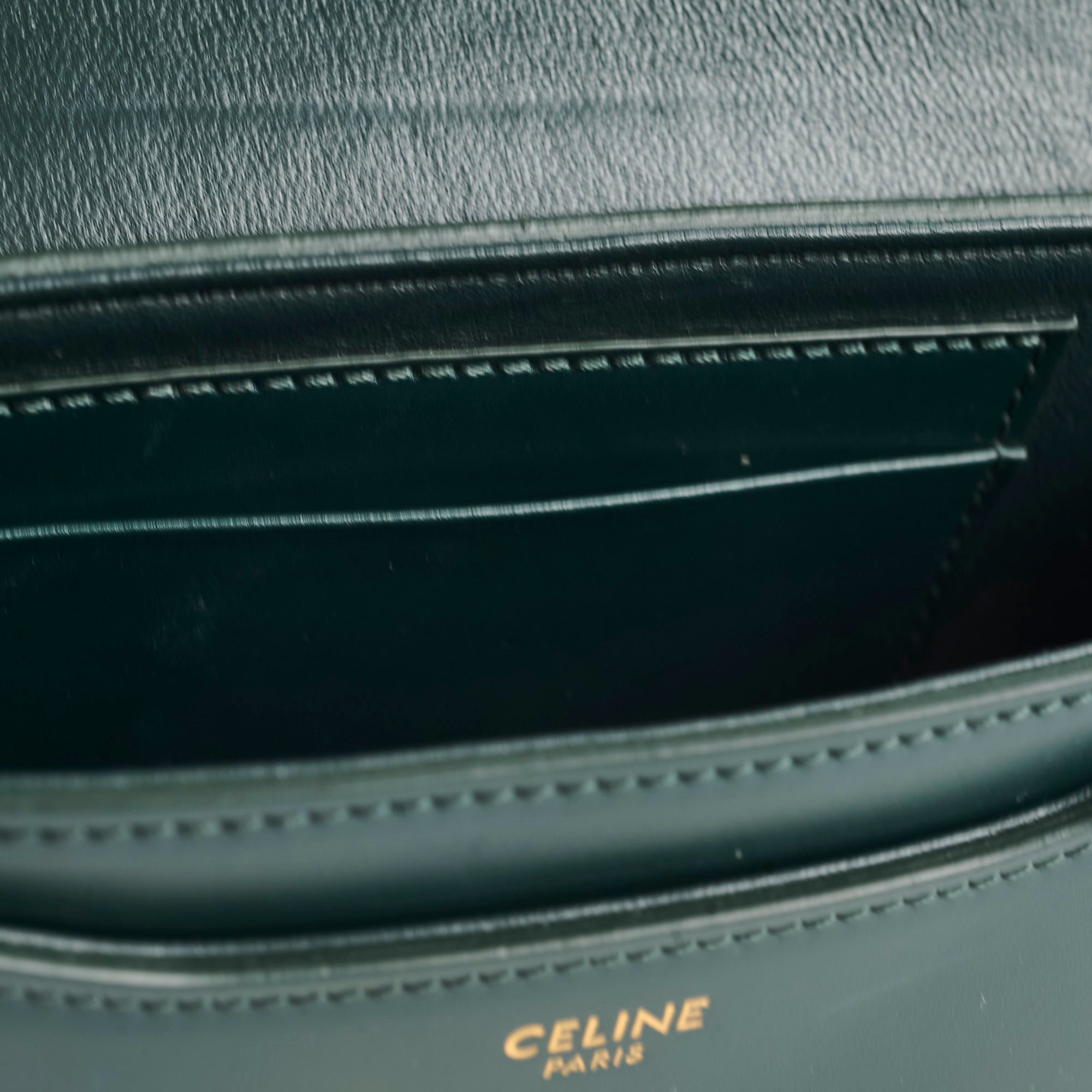 Celine Small Besace Bag in Green | Luxury Crossbody Handbag for Women | Perfect for Everyday Use, Work & Travel