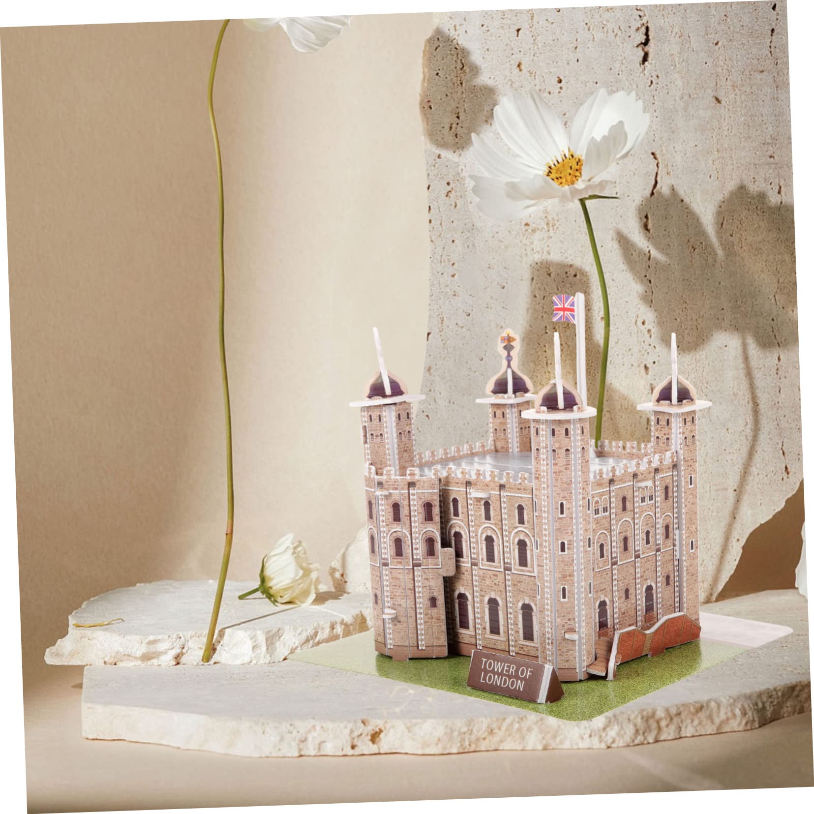 3D London Tower Puzzle Building Set - Wooden Construction Model Kit for Kids & Adults, Brain Teaser Game & Home Decor - Perfect for Family Bonding, STEM Learning and Office Display