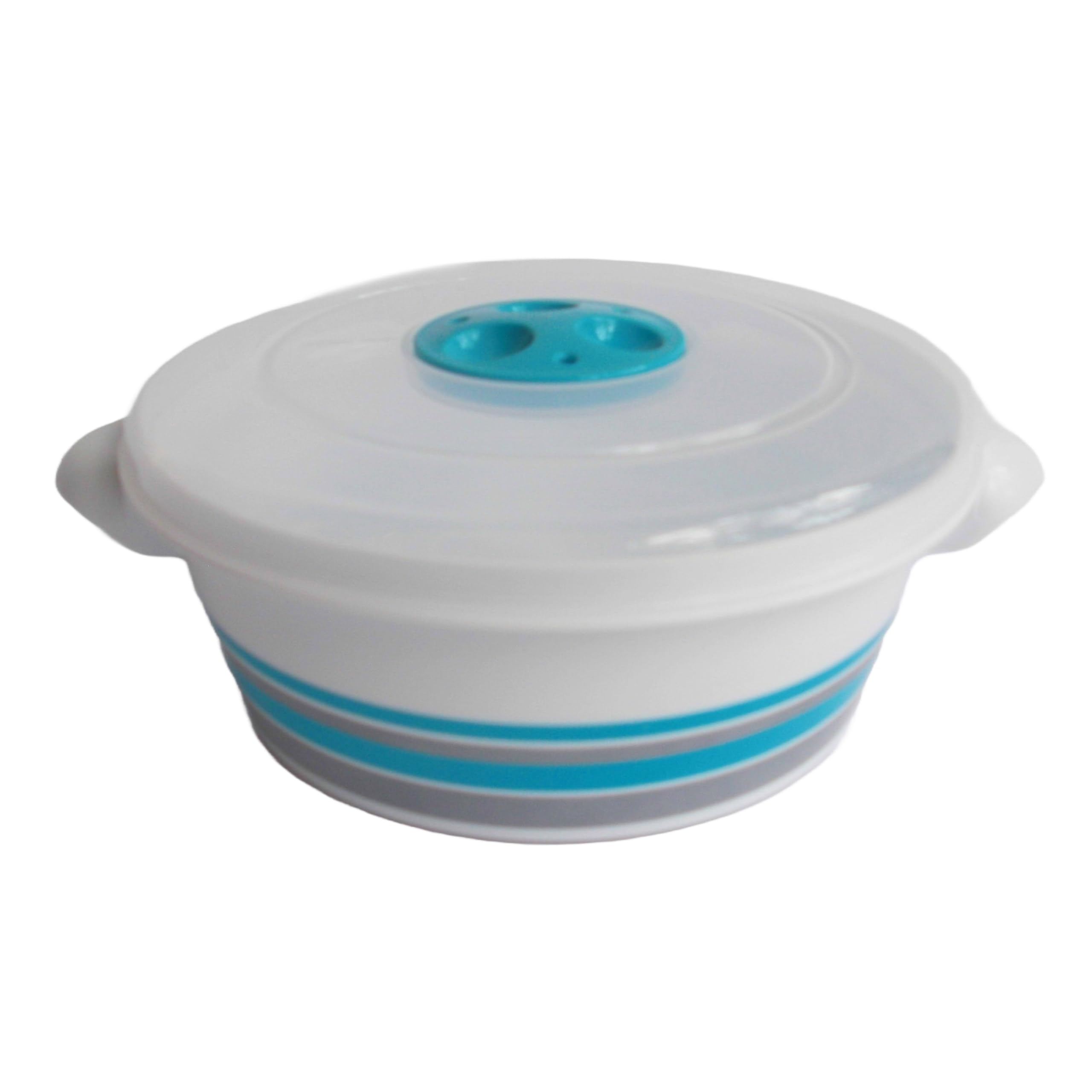 Tredoni 1L Microwave Safe Cooking Pot with Ventilation Lid - BPA-Free Steamer for Heating & Cooking (1 Liter) - Perfect for Meal Prep, Reheating Leftovers & Steaming Vegetables