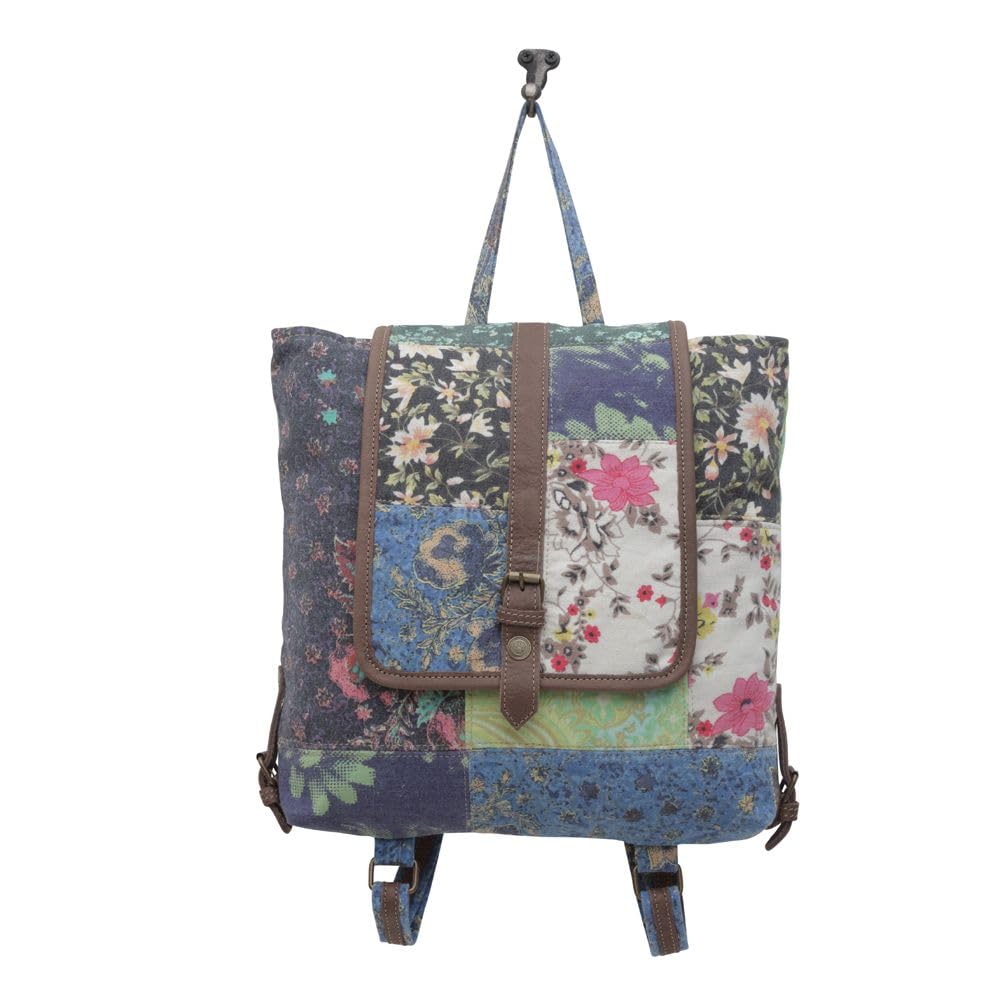 Myra Bag Genuine Leather Backpack for Women - Western Style La Fleur Design, Perfect for Travel, Work, and Everyday Use