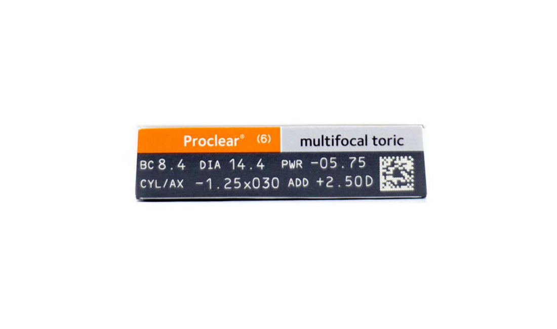 Proclear Multifocal Toric Contact Lenses (6-Pack) – Ideal for Astigmatism & Presbyopia Correction | Daily Wear for Clear Vision