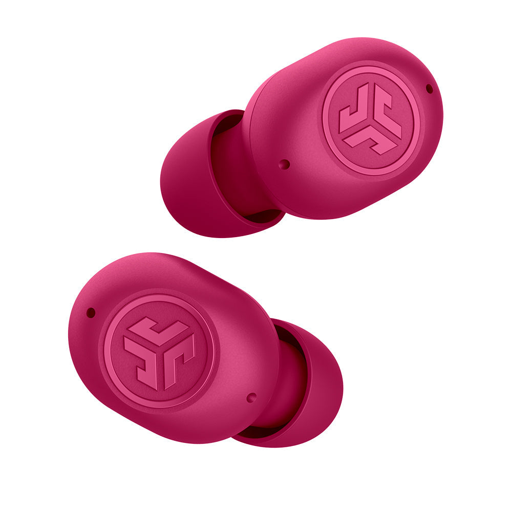 JBuds Mini True Wireless Earbuds Pink - Bluetooth 5.0, IPX5 Waterproof, 24H Playtime for Running, Gym, Workout & Travel
